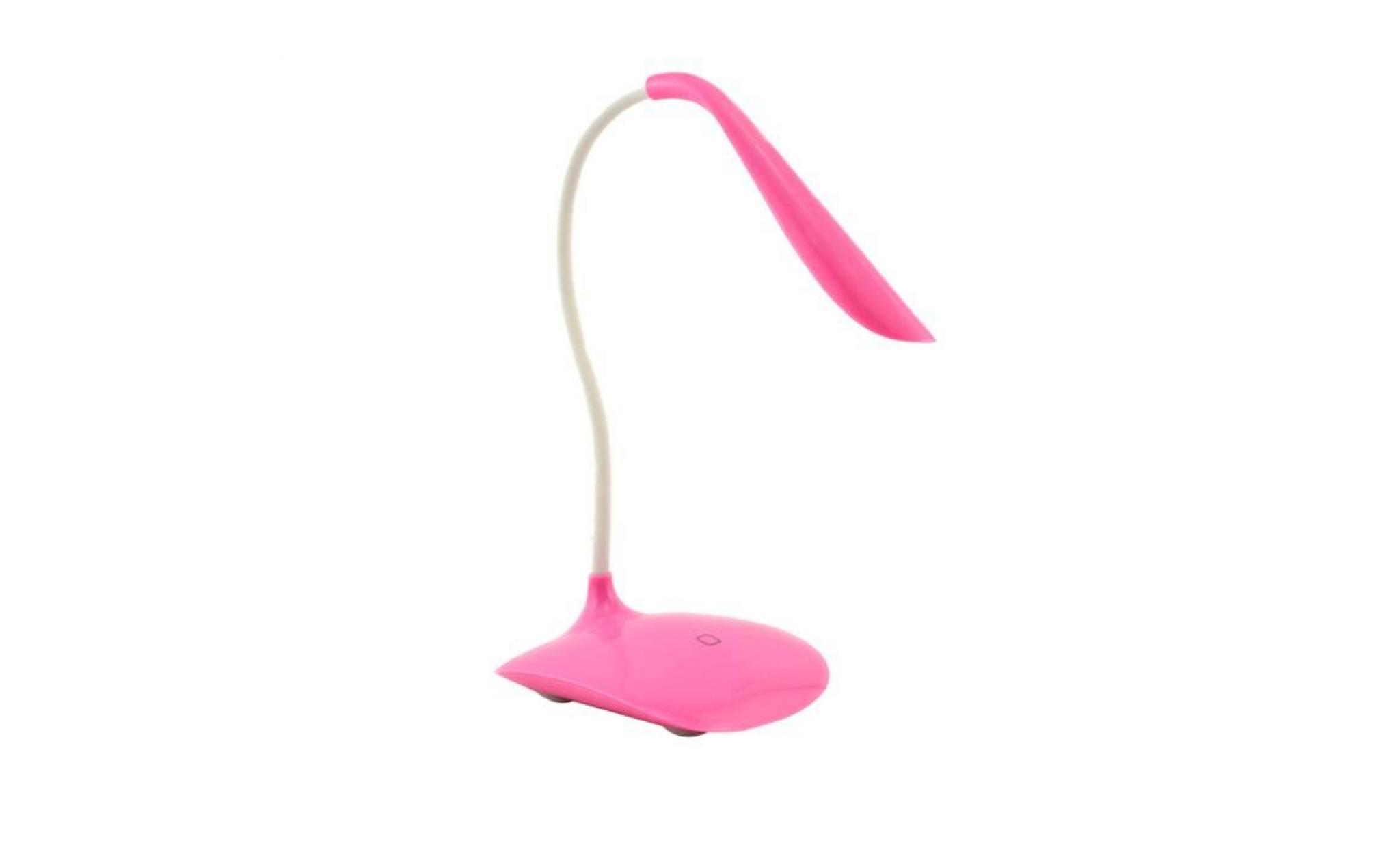 rose ajustable usb rechargeable nouveau capteur tactile led table lampe de lecture lampe de lecture@am1x193 pink_999