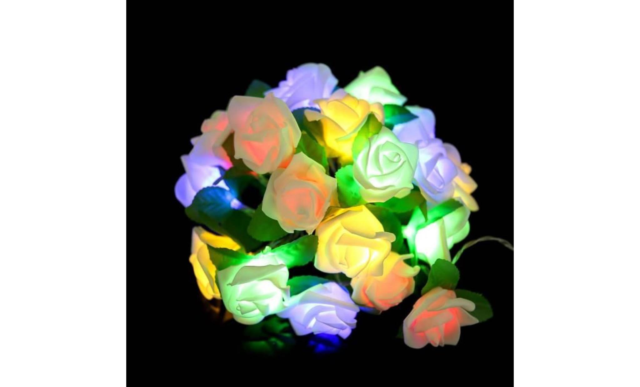 rose led window curtain lights string lamp party decor with 20 led beads qinhig3661
