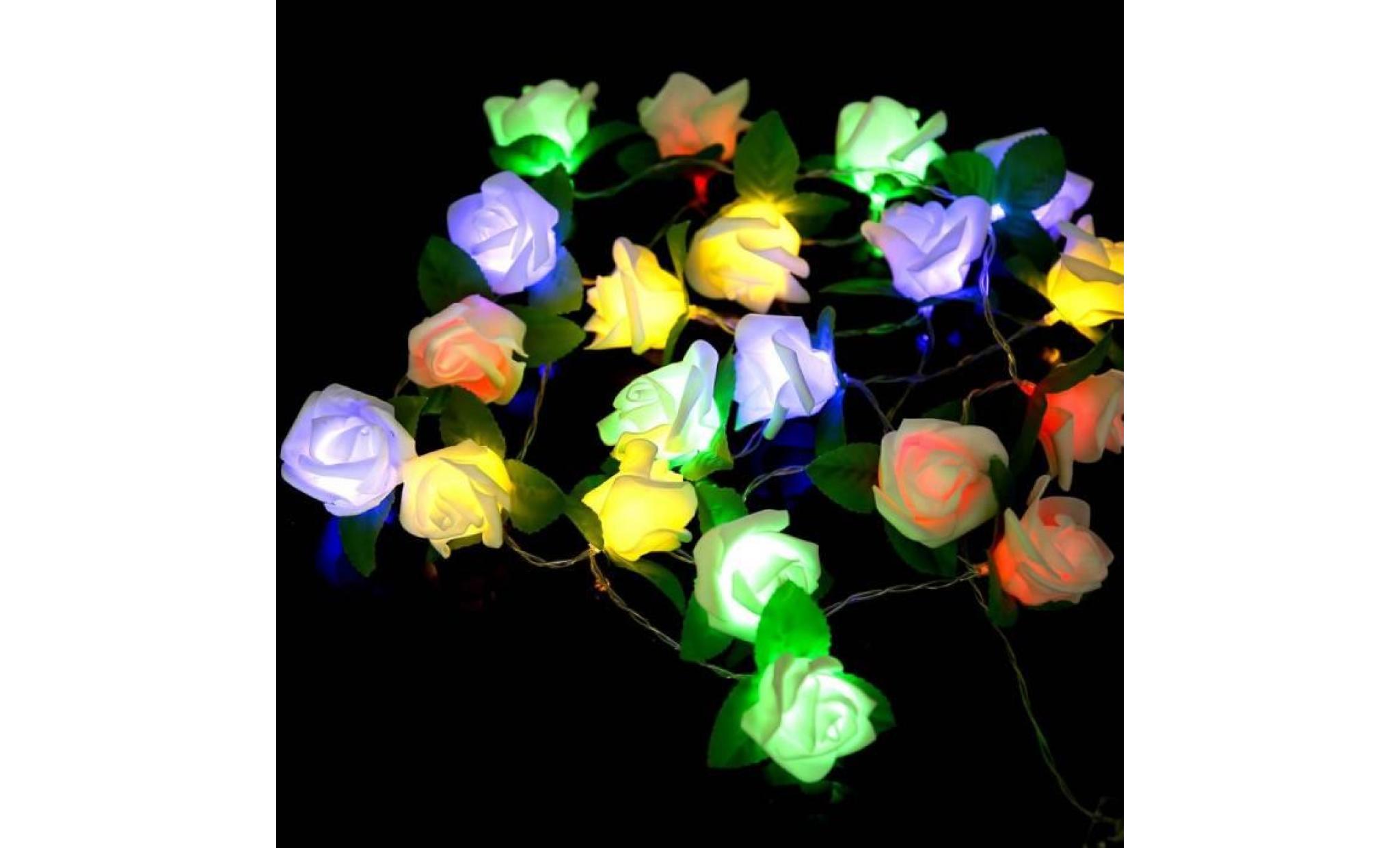 rose led window curtain lights string lamp party decor with 20 led beads qinhig3661 pas cher