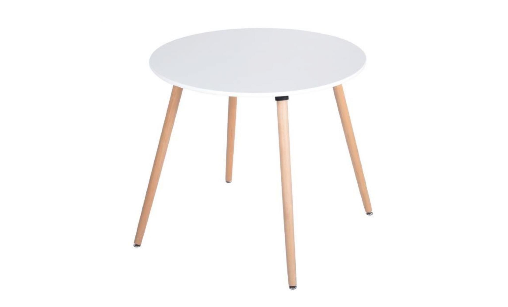 rune   table ronde blanche pas cher