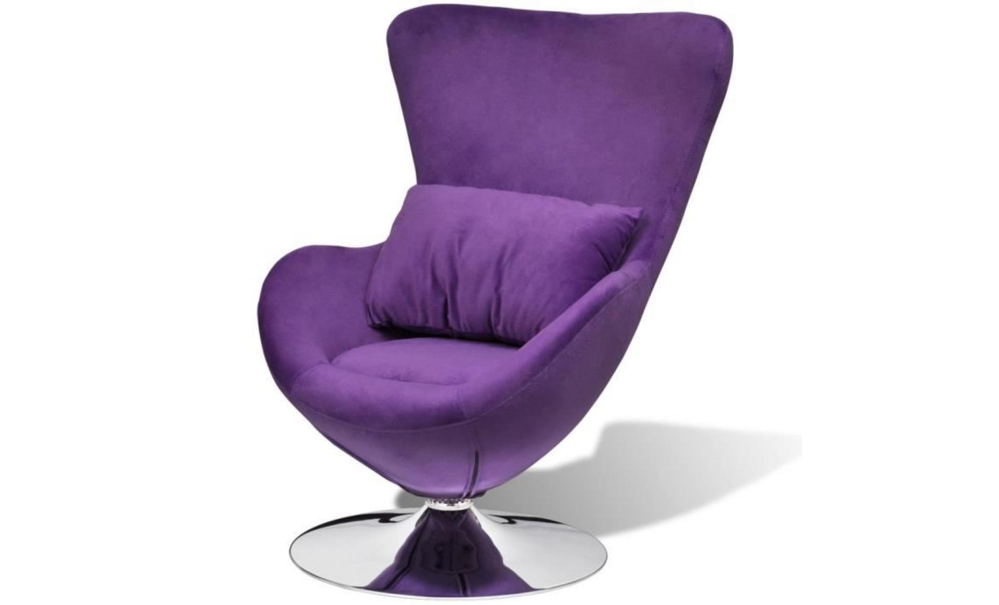 seabrook fauteuil pivotant violet  