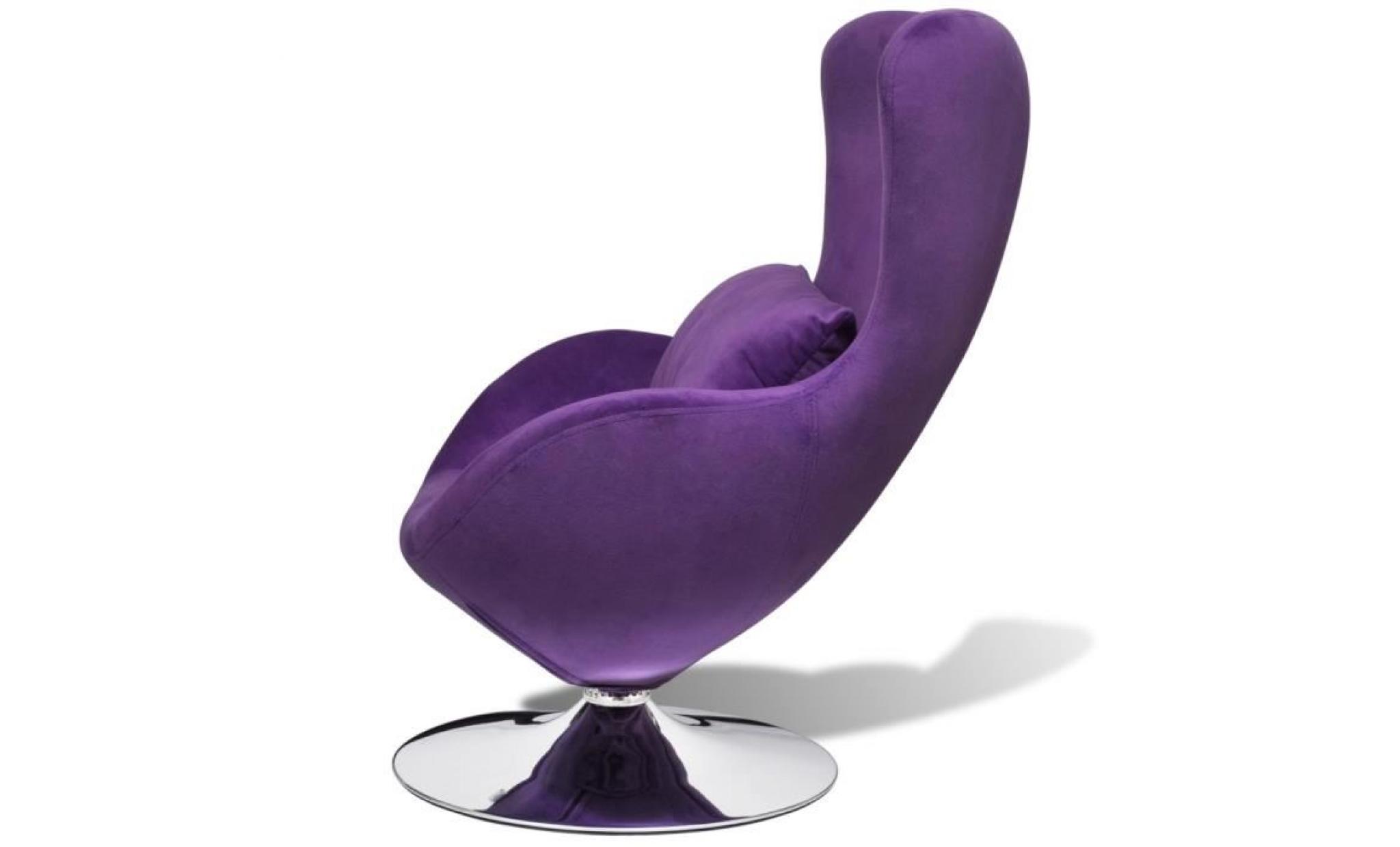 seabrook fauteuil pivotant violet   pas cher