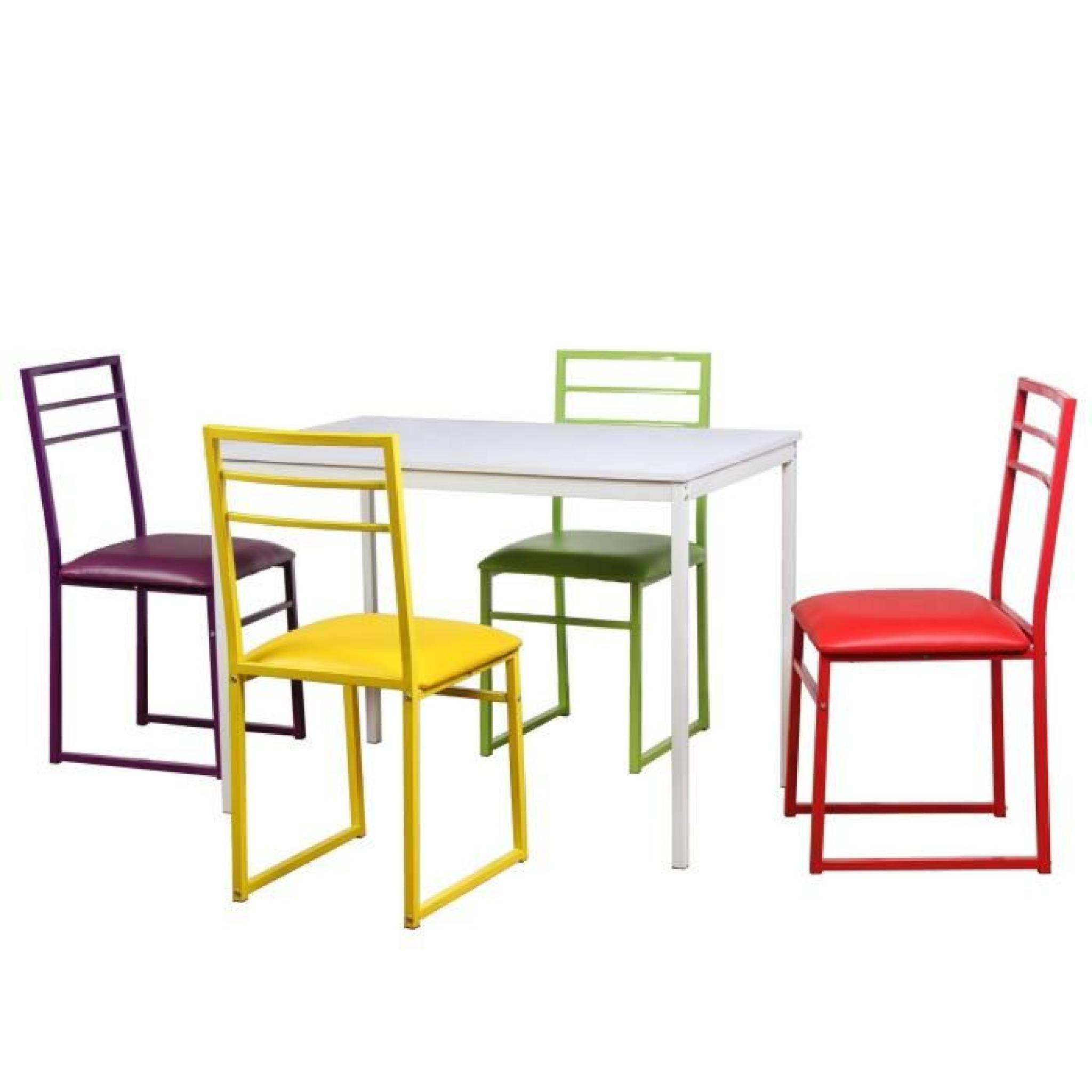 Ensemble Table & Chaises Multicolore - PANEL