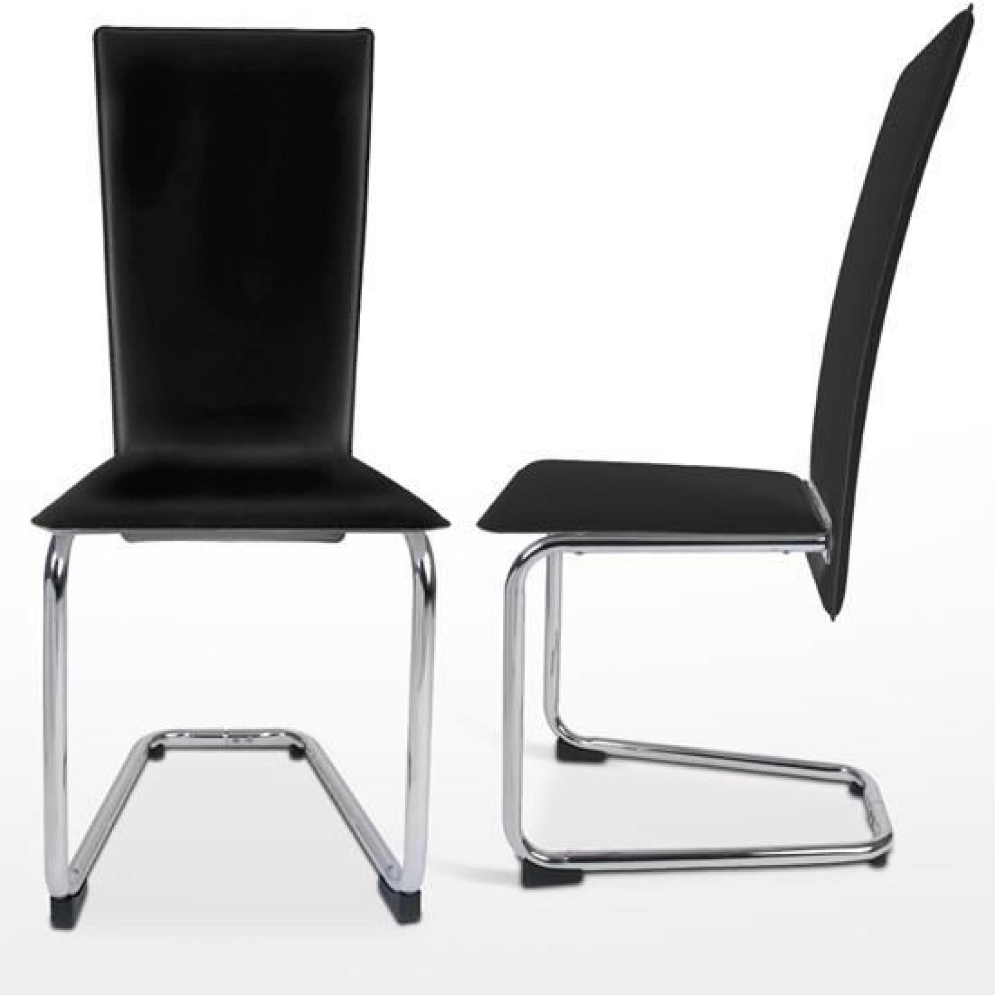 Set de 2 chaises de salle à manger (EZSTL03-1) noir pas cher