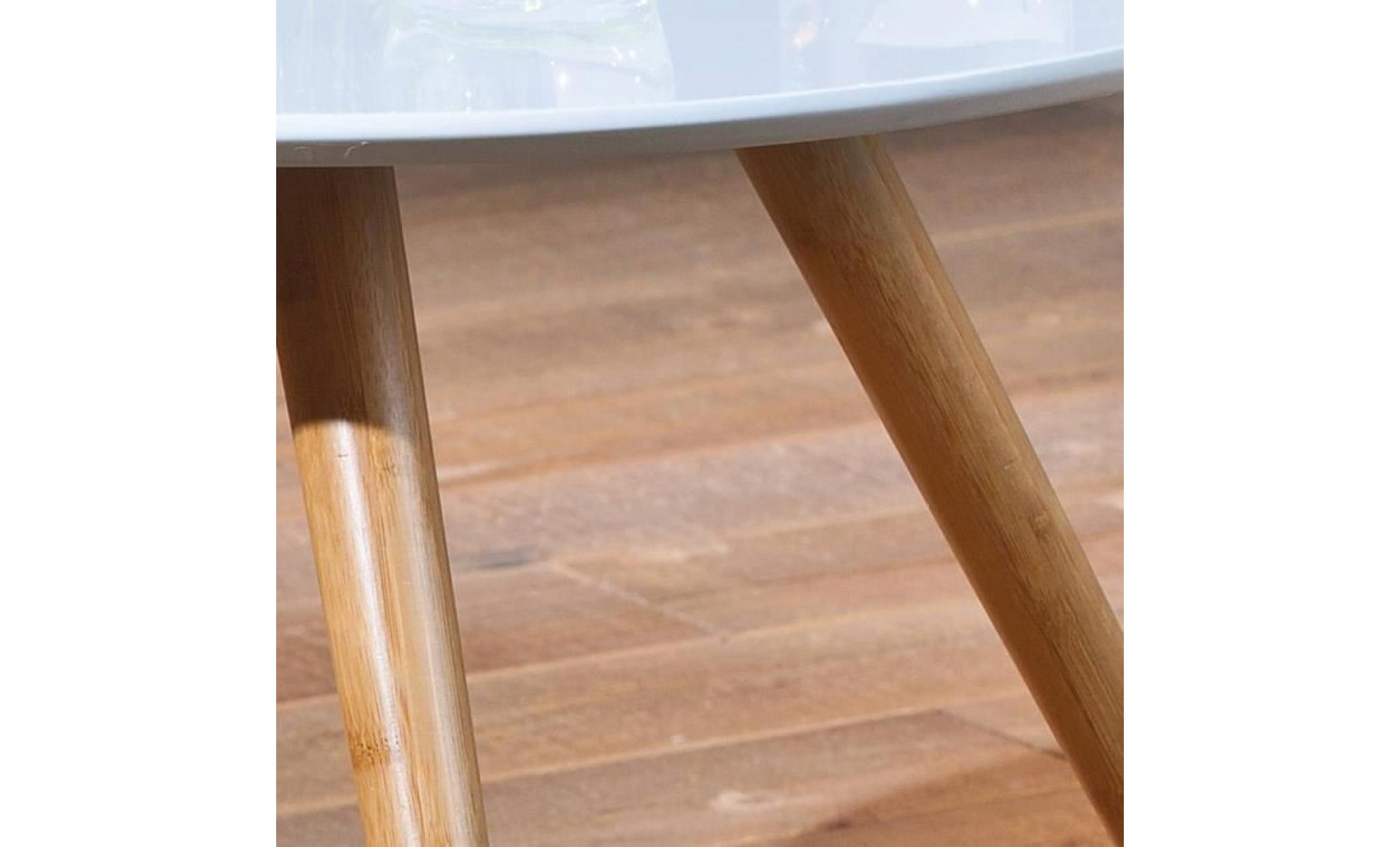 table d'appoint en bois, bout de canapé, petite table, table d'appoint ronde, table auxiliaire, lot de2, x2, design, moderne pas cher