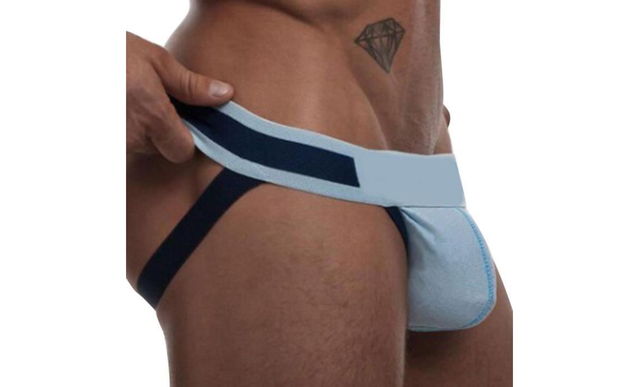 sexy jock straps hommes g string string sous vêtements slips taille basse boxers slip blanc xl