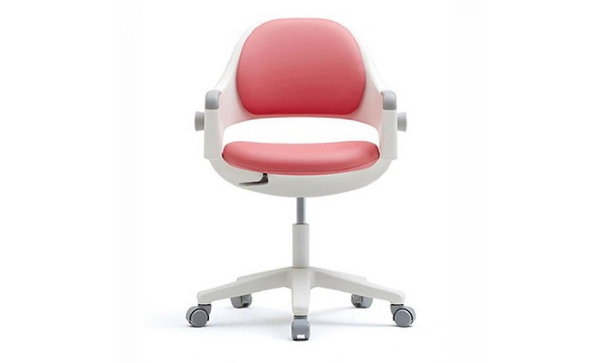 [sidiz] ringo junior chaise de bureau réglable en cuir artificiel + repose pieds (bleu)