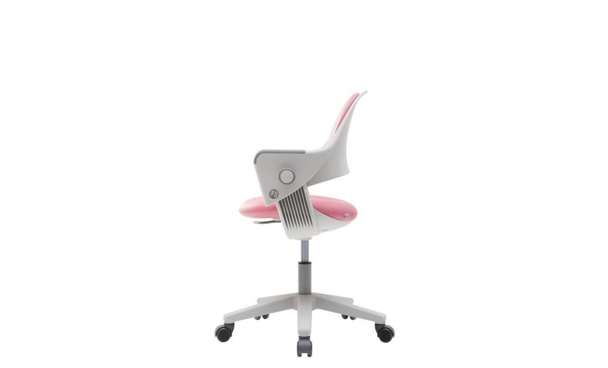 [sidiz] ringo junior chaise de bureau réglable en cuir artificiel + repose pieds (bleu) pas cher