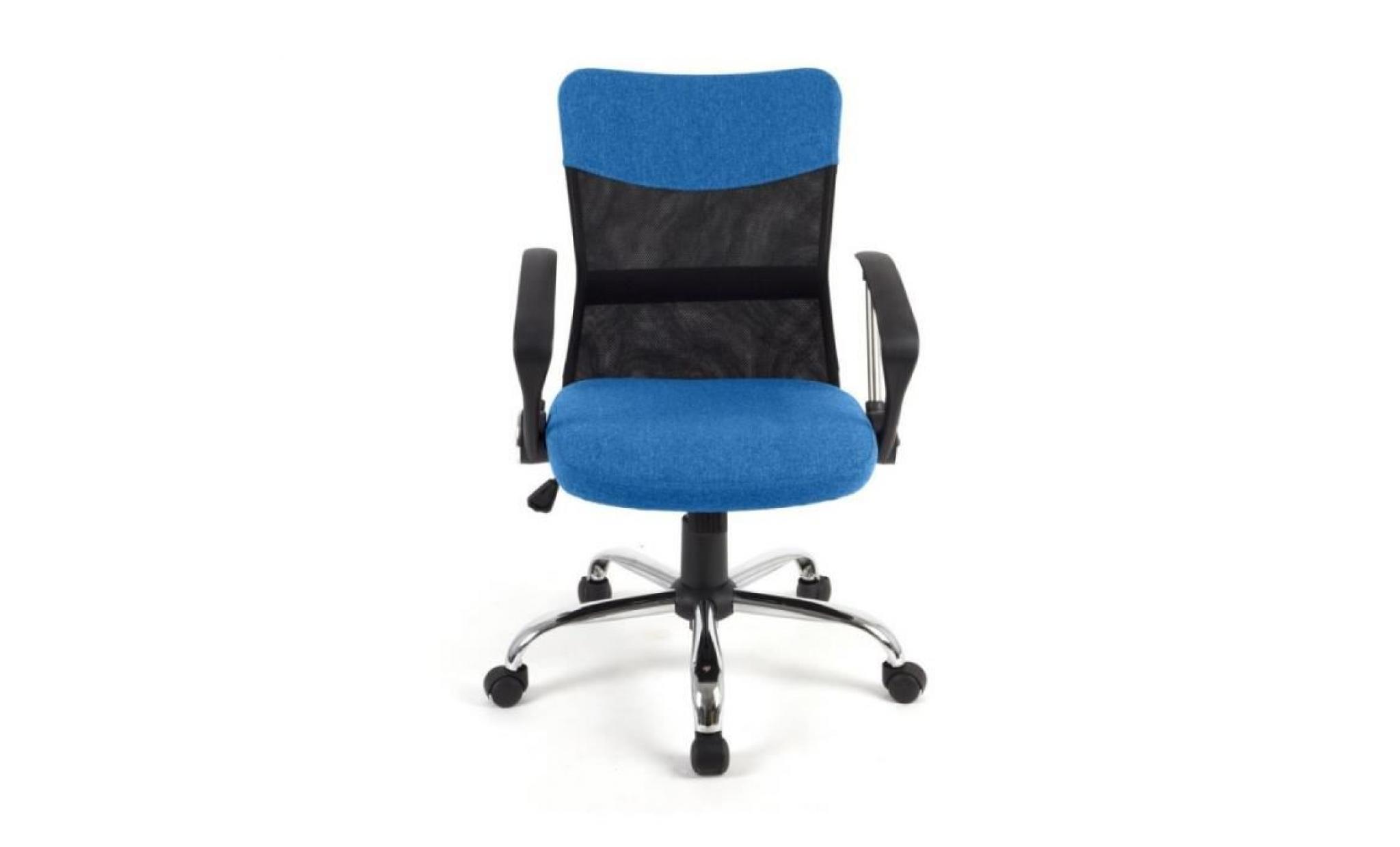 chaise star bleu siège fauteuil de bureau ergonomique confort et support du dos tilt pas cher