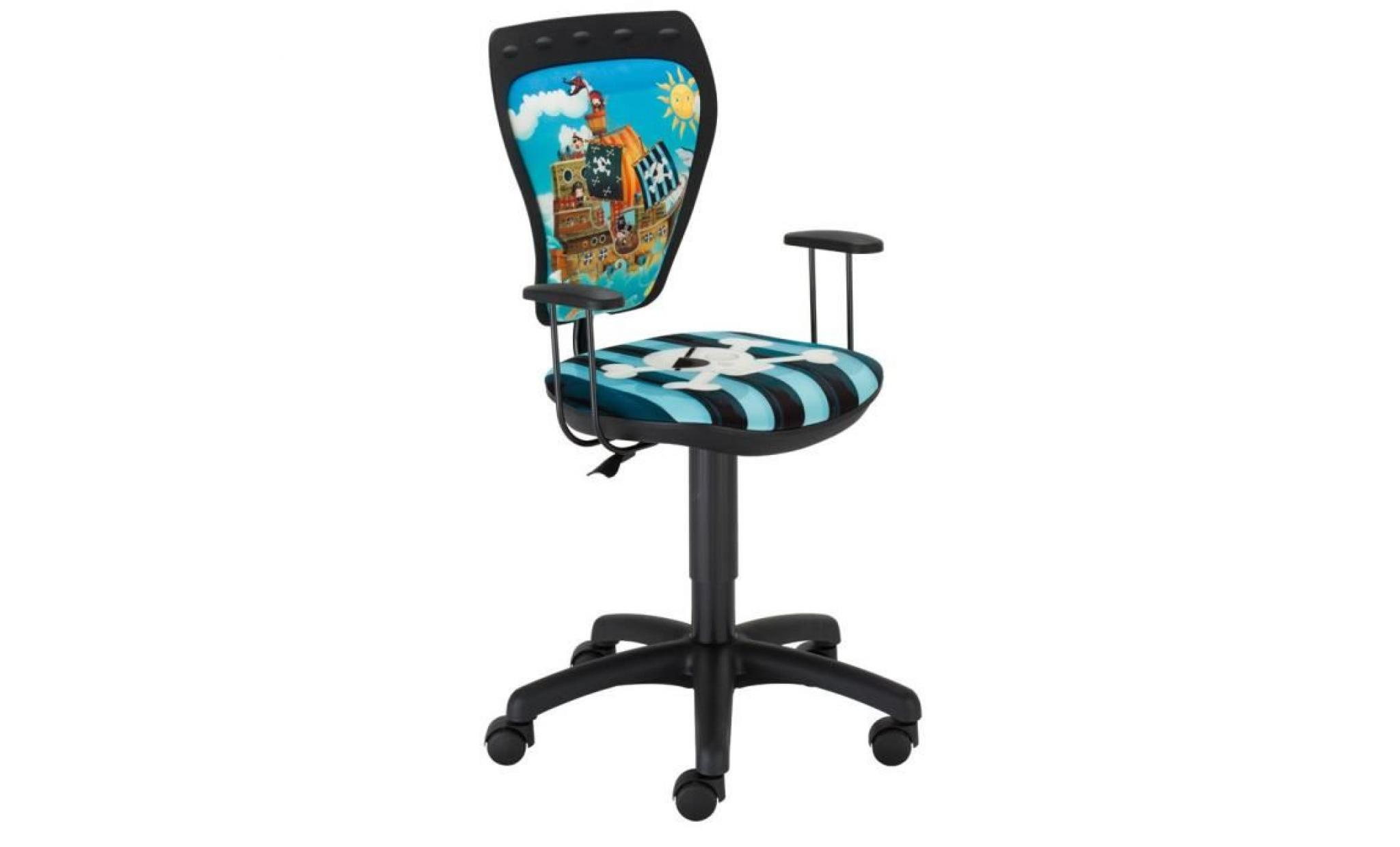 siège tournant chaise de bureau pirates enfants chambre coloré maison ts22 rts