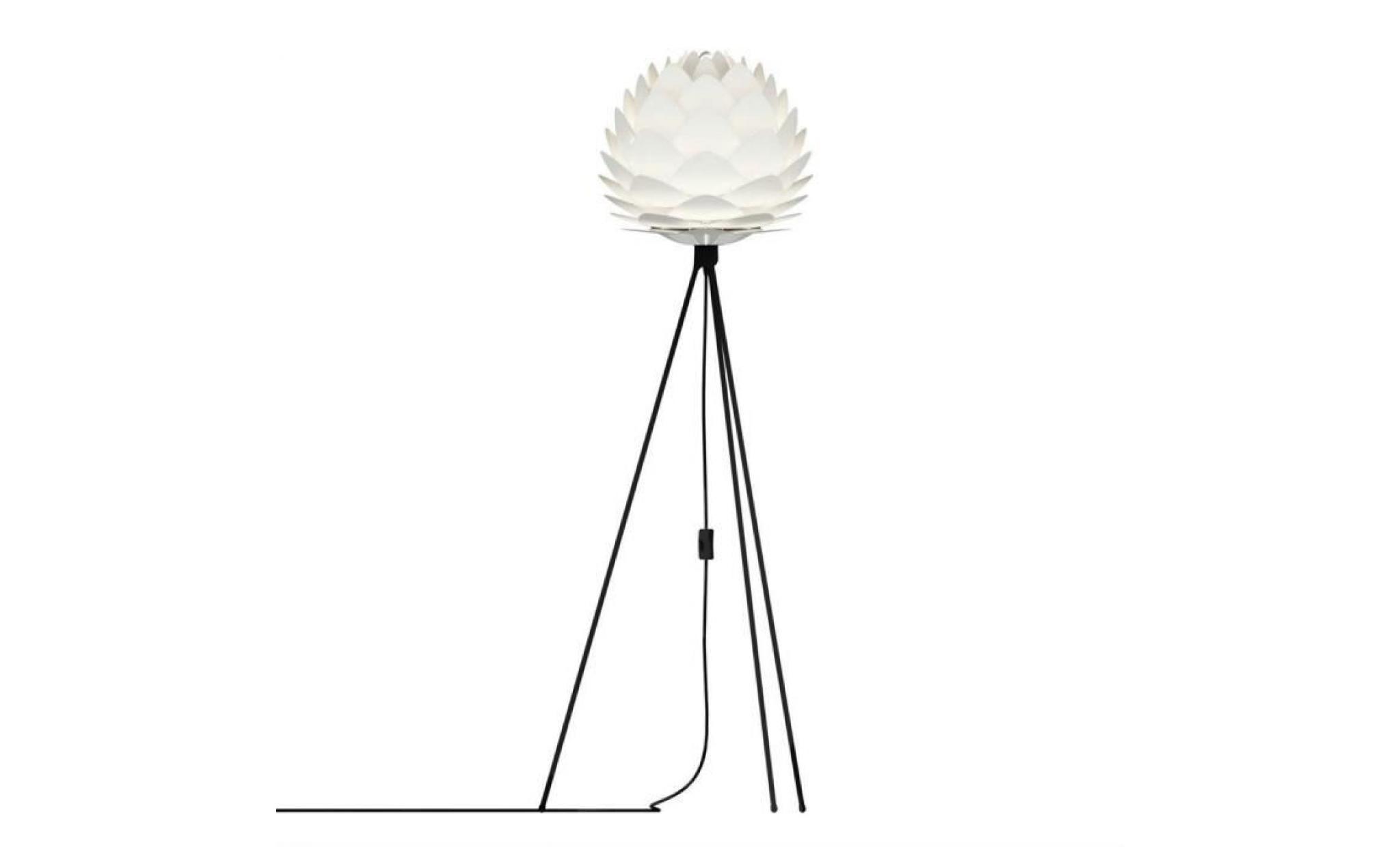silvia lampadaire trépied noir h136cm blanc vita | designé par william ravn pas cher