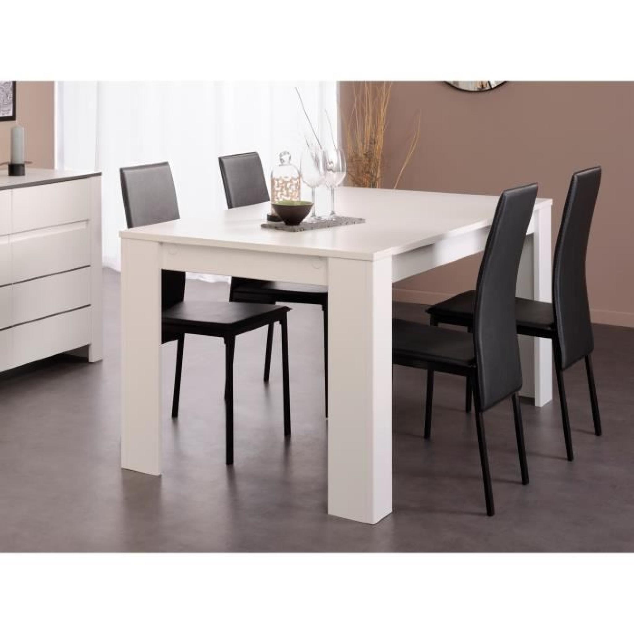 SOHO Table à manger 160x79 cm blanc
