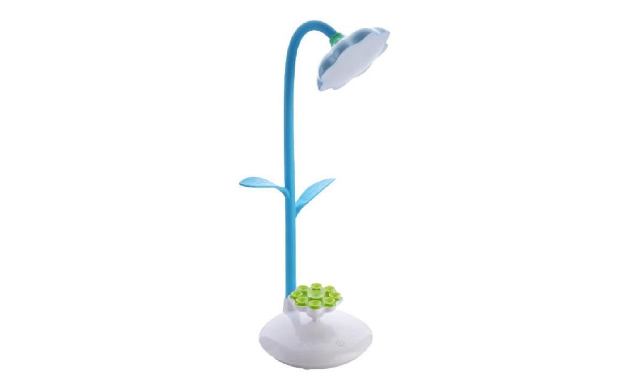 soleil fleur lampe de table usb téléphone mobile travailleurs étudiants lampe de lecture bleu xkl70317264c