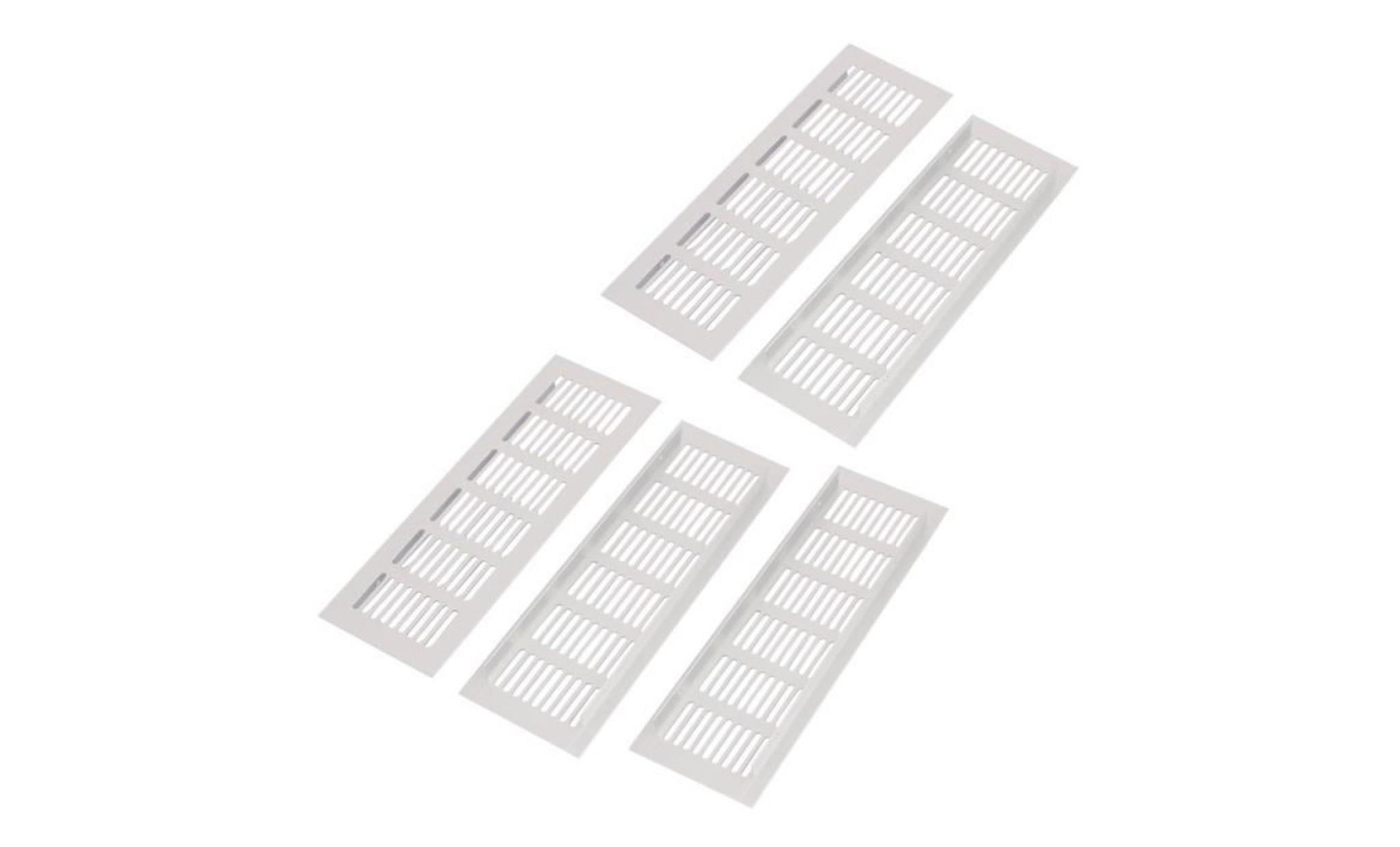 sourcingmap armoire cabinet alliage aluminium grille ventilation 225mmx80mmx15mm 4pcs pas cher