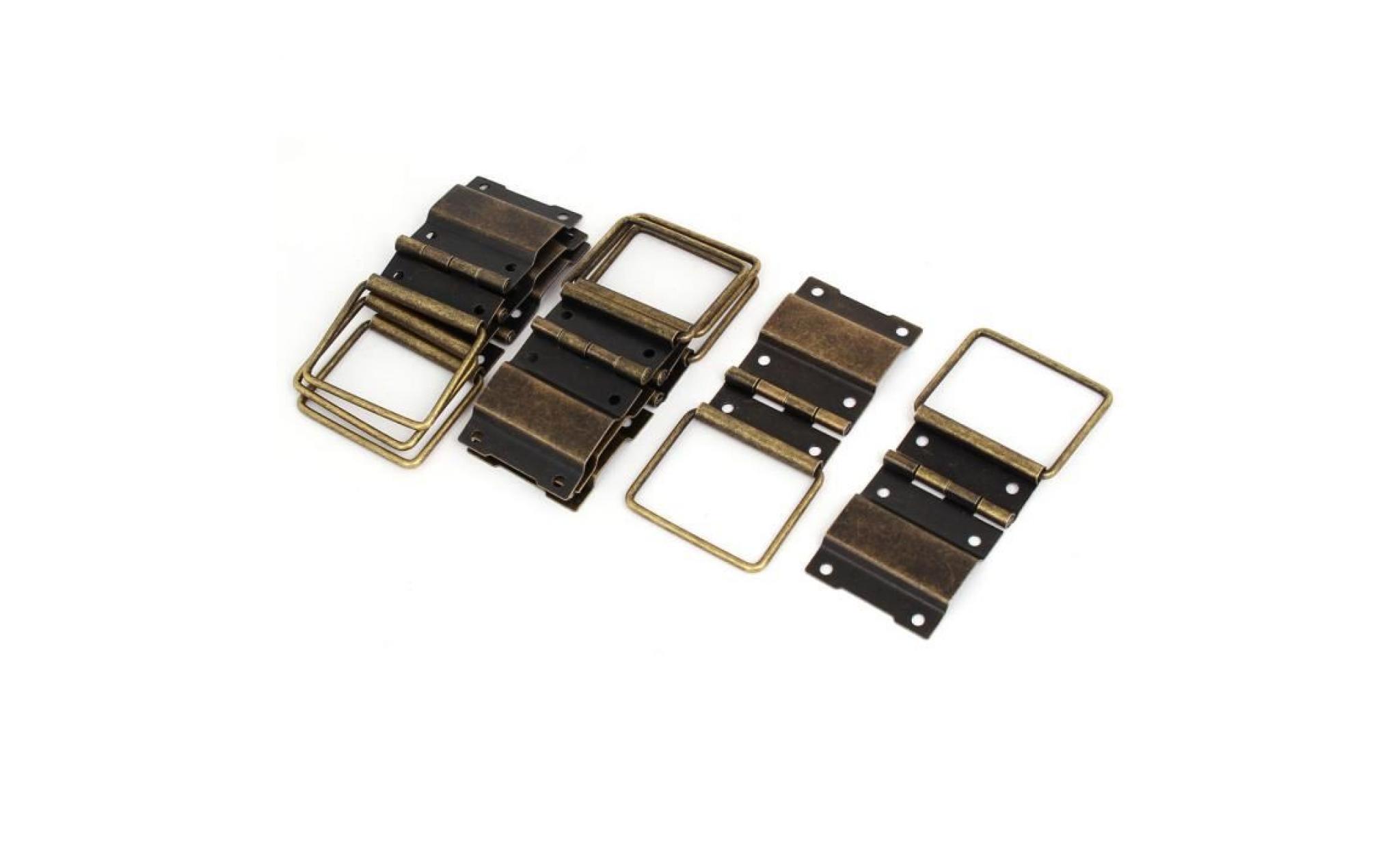 sourcingmap boîte bijoux en bois armoire armoire charnières support orientable 52mm x 40mm 8pcs