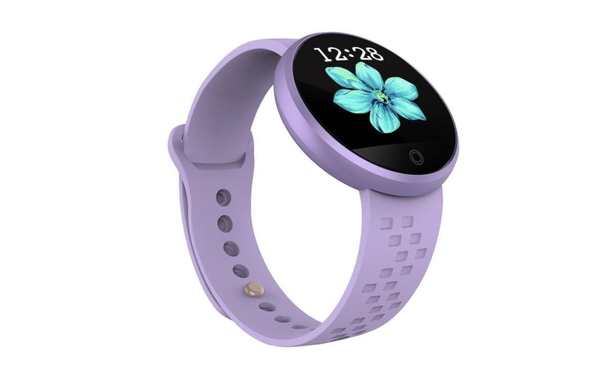 sports fitness tracker fréquence cardiaque calories moniteur de sommeil sleep bracelet femme smart bracelet violet