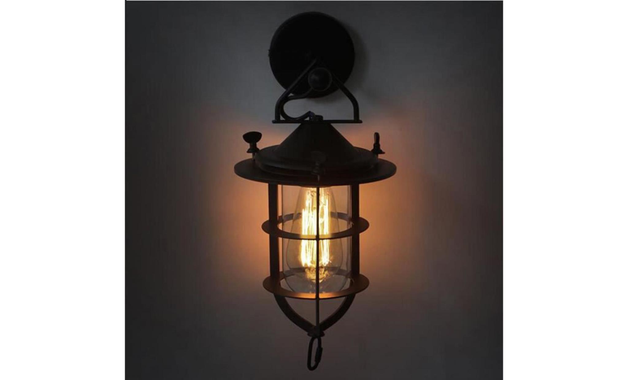 stoex® applique murale vintage luminaire en metal fer lampe industrielle rétro 19*36cm ( sans ampoule )