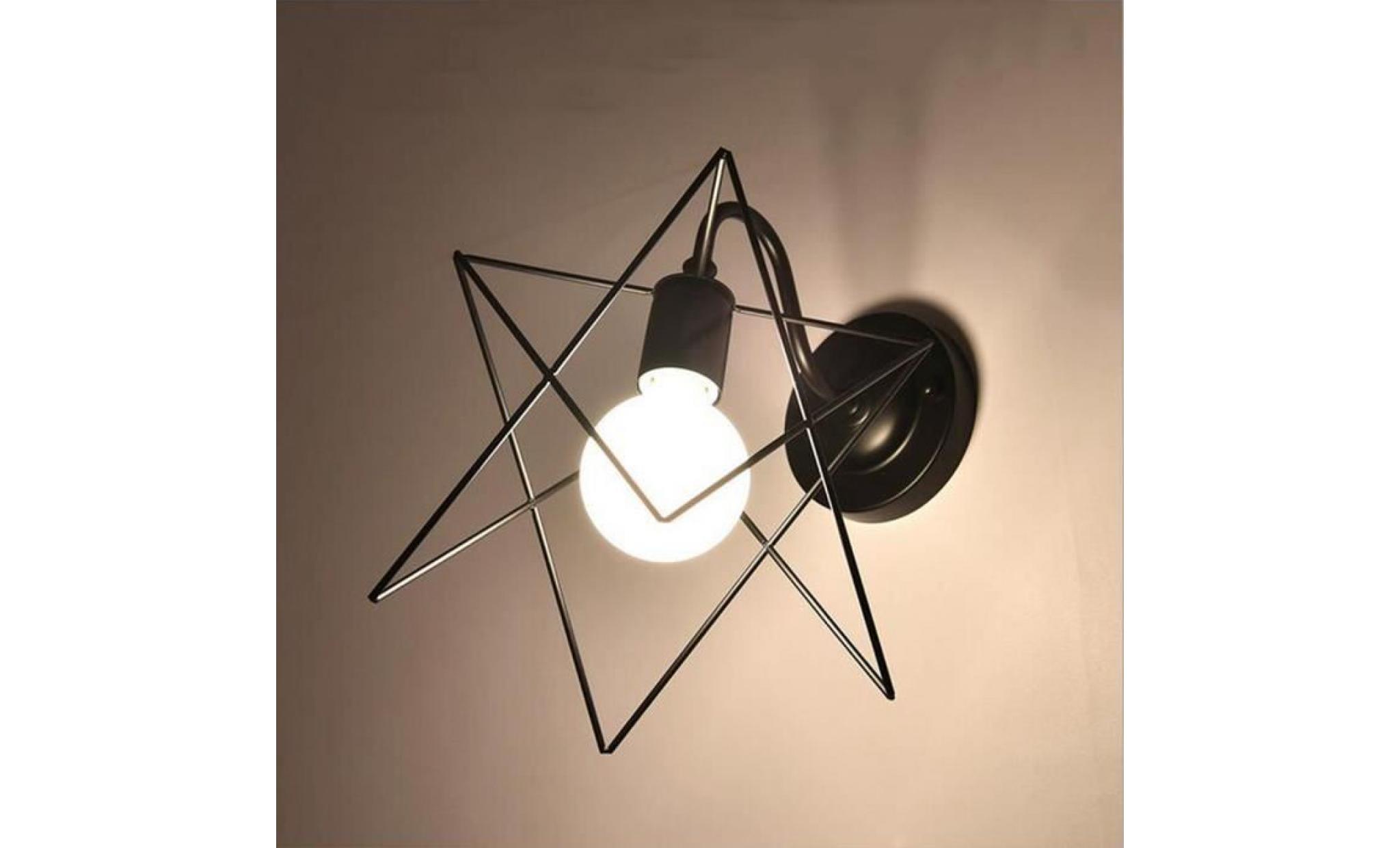 stoex® lampe applique murale métal rétro industrielle eclairage suspension luminaire e27