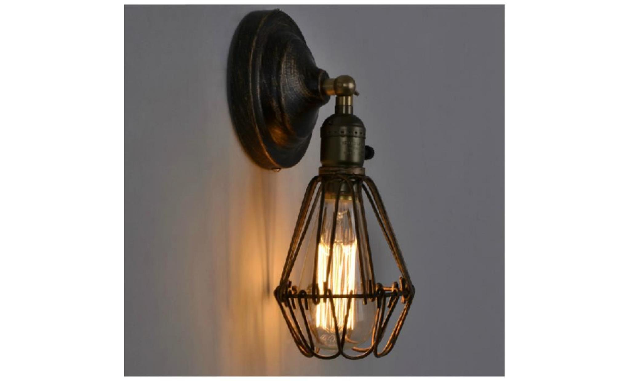 stoex® moderne métal applique murale interieur vintage industrial lampe luminaire 16*28cm