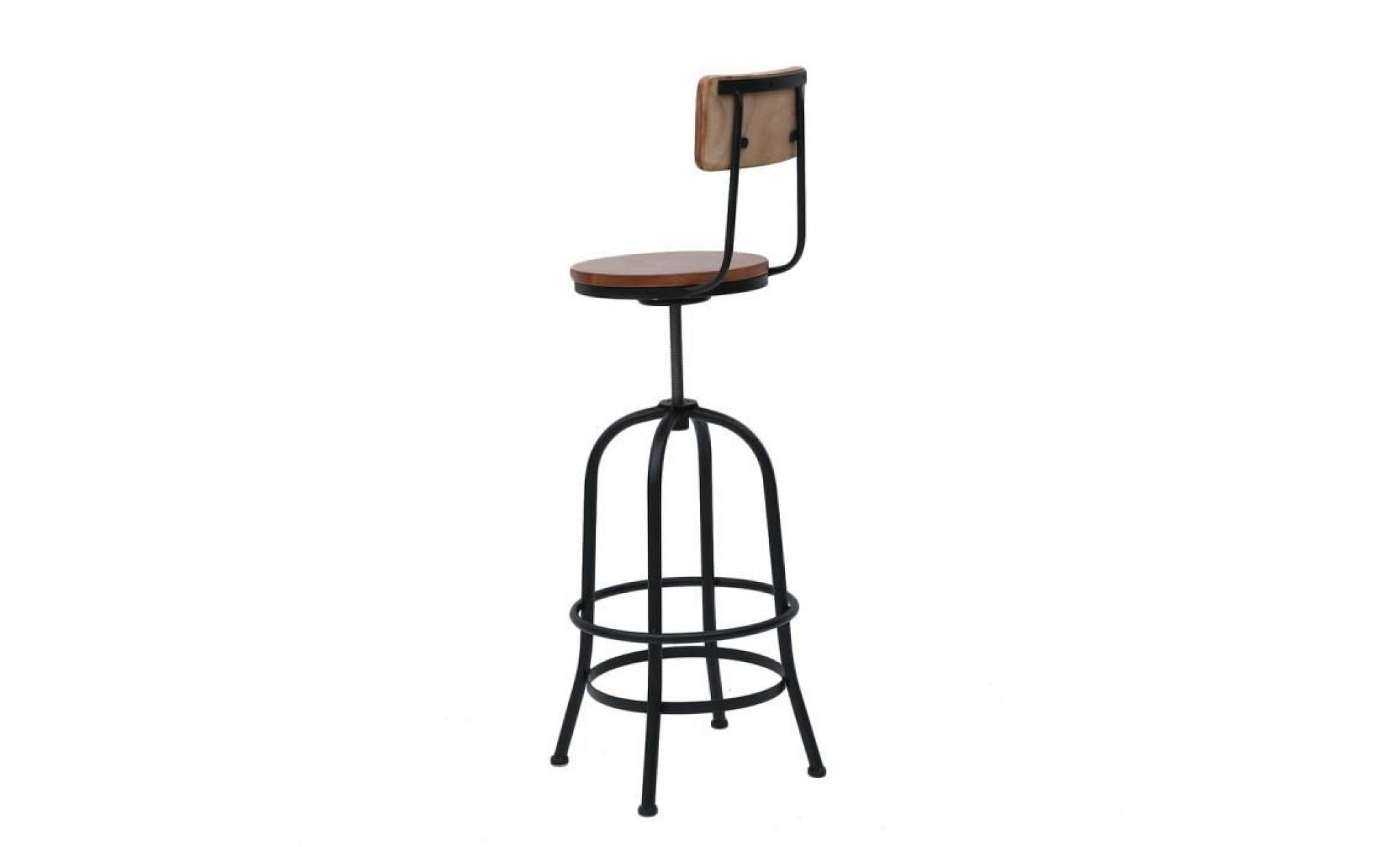 stool industriel de bar  hauteur réglable  vintage tabouret de bar populaire  haut tabouret bistrot pas cher