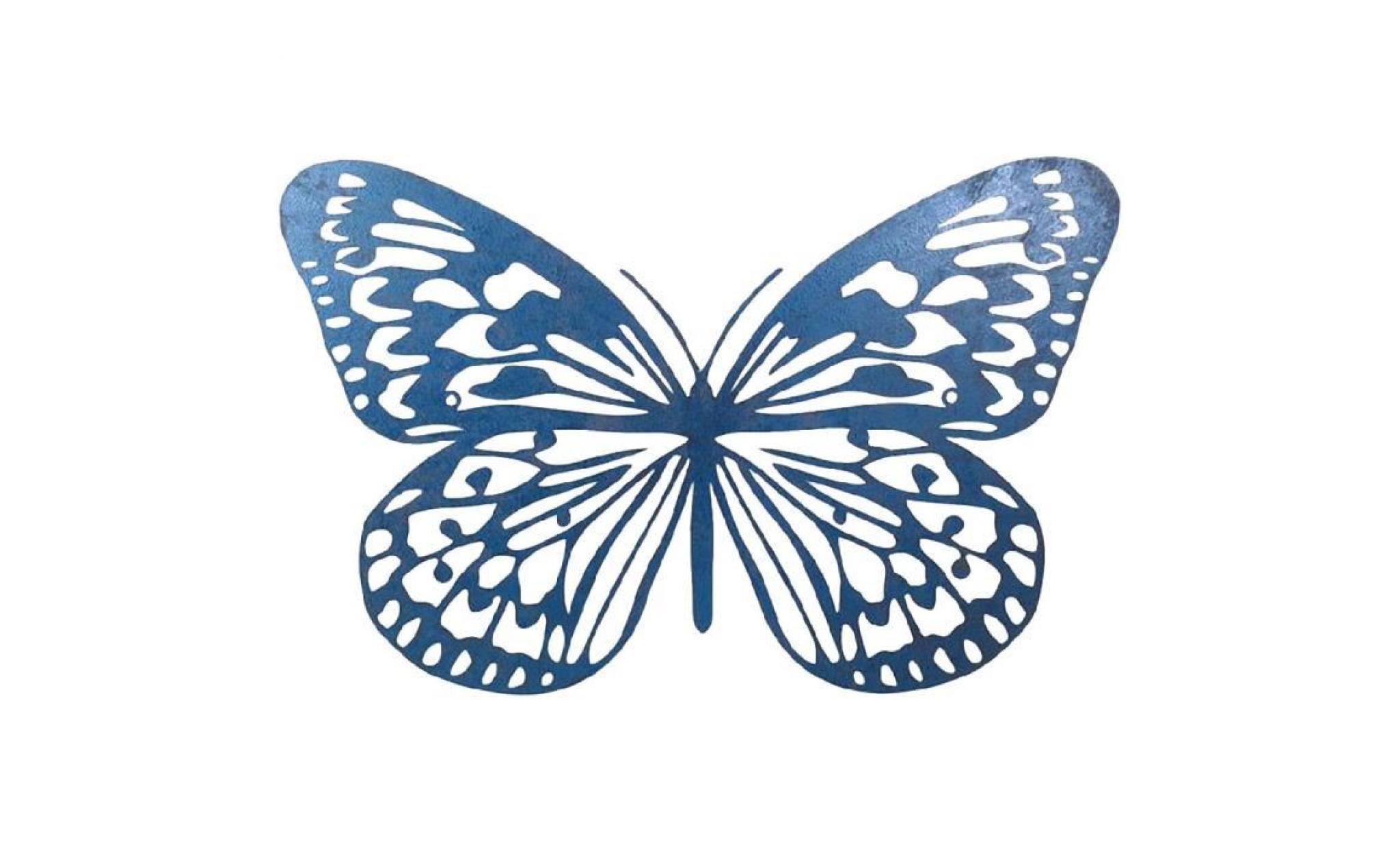 structure en metal papillon bleu
