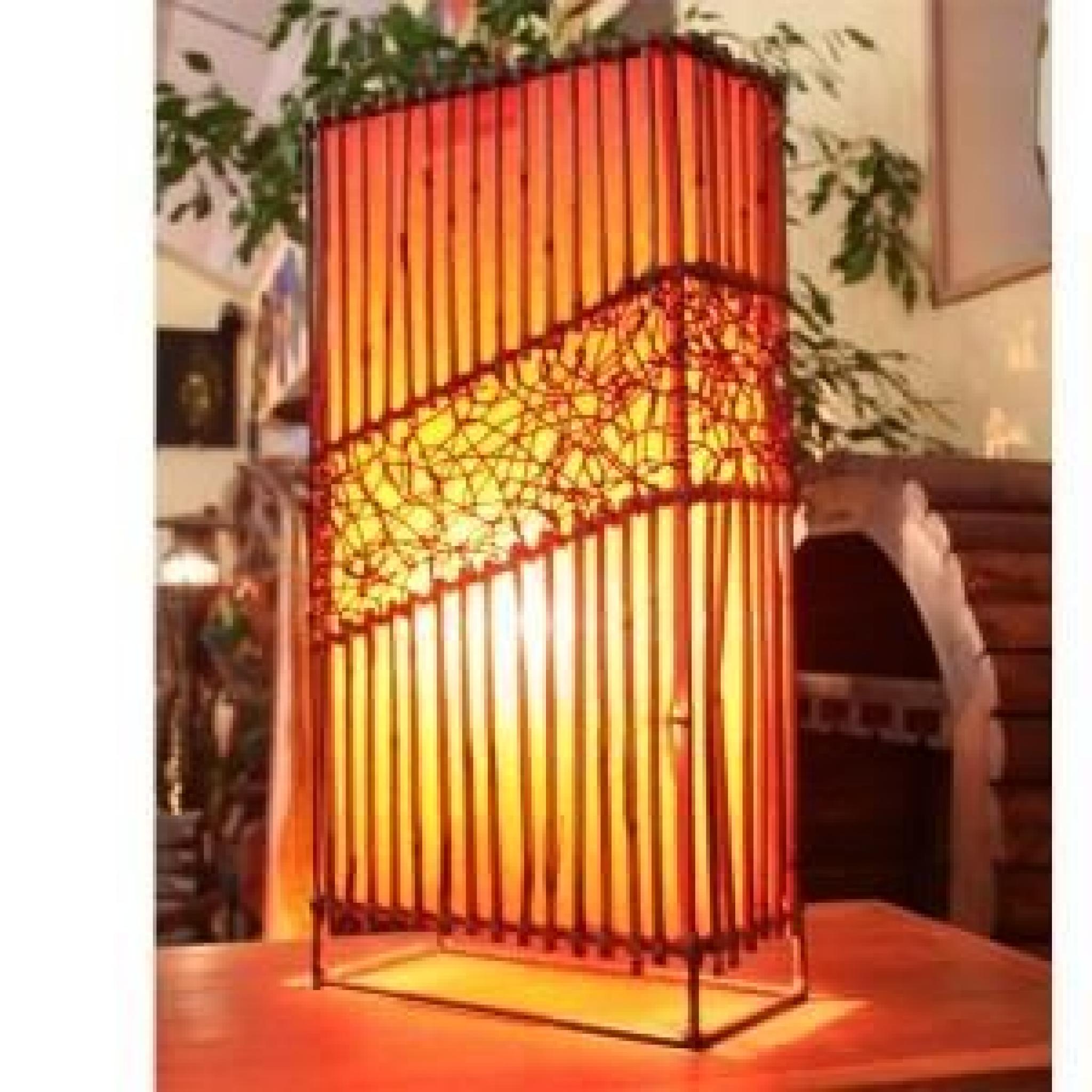 Sun d’koh - Lampe rectangulaire Orange - 50 cm