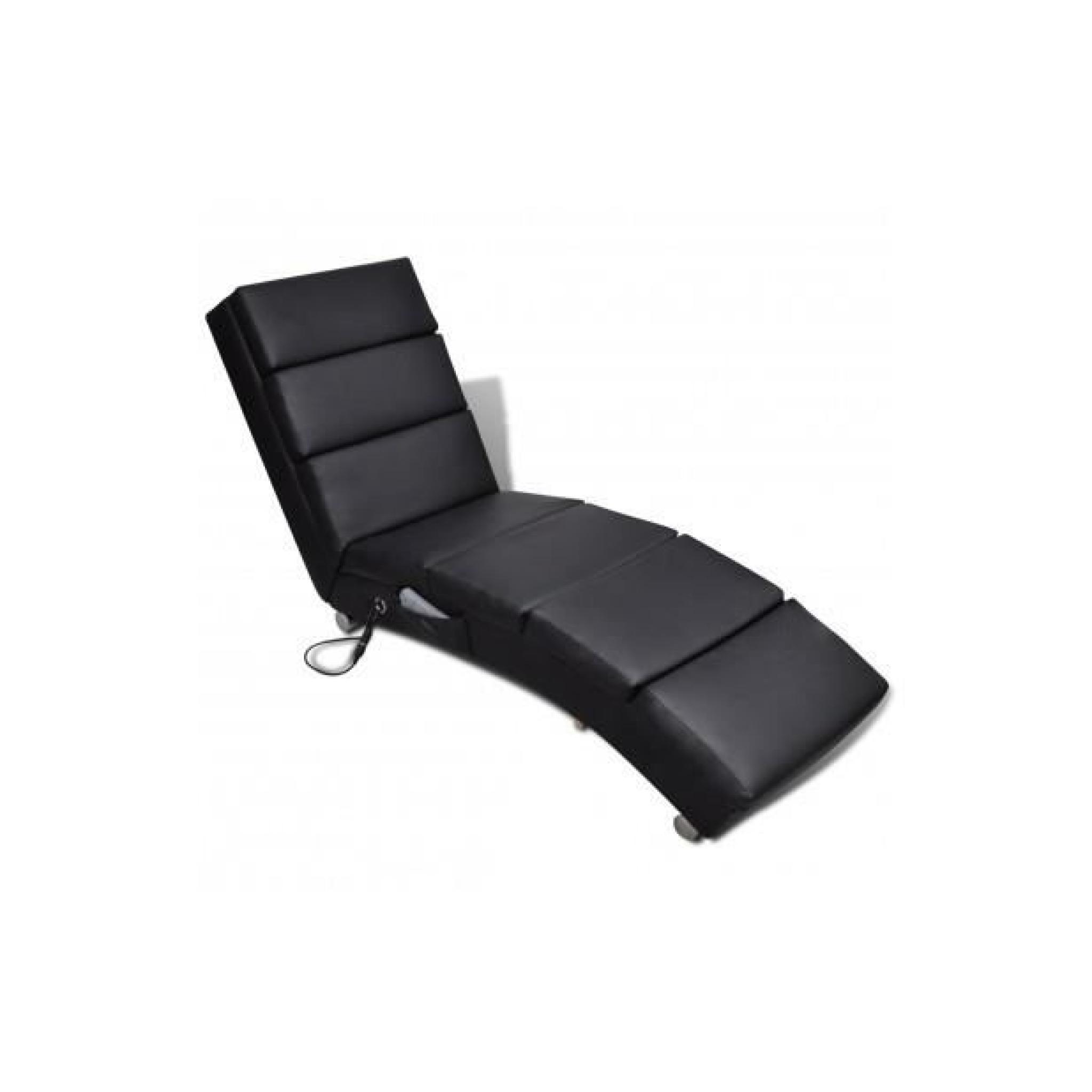 Superbe Chaise Massage Electrique Fonctionnelle Pliable Noir  