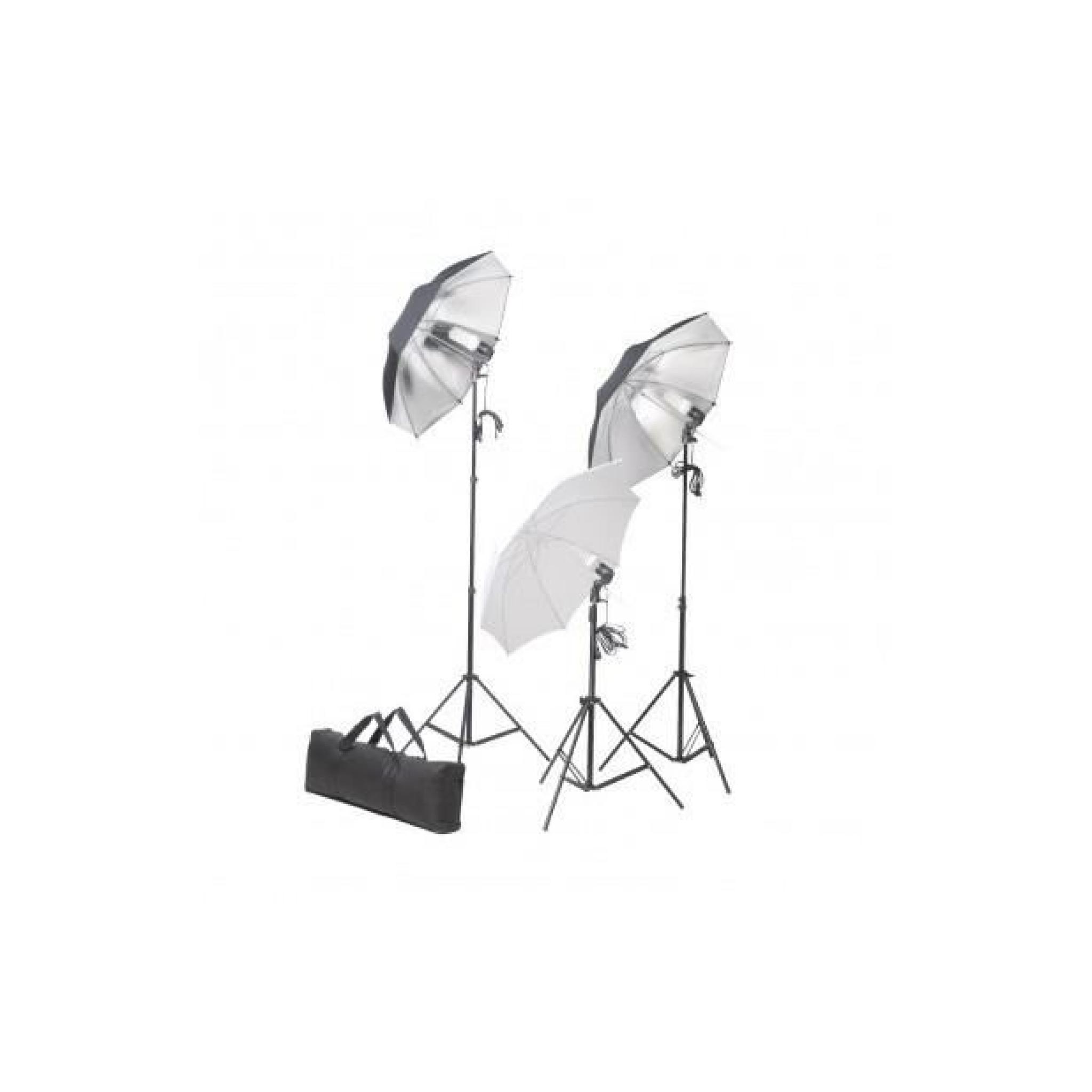 Superbe Kit studio 3 lampes daylight & accessoires 