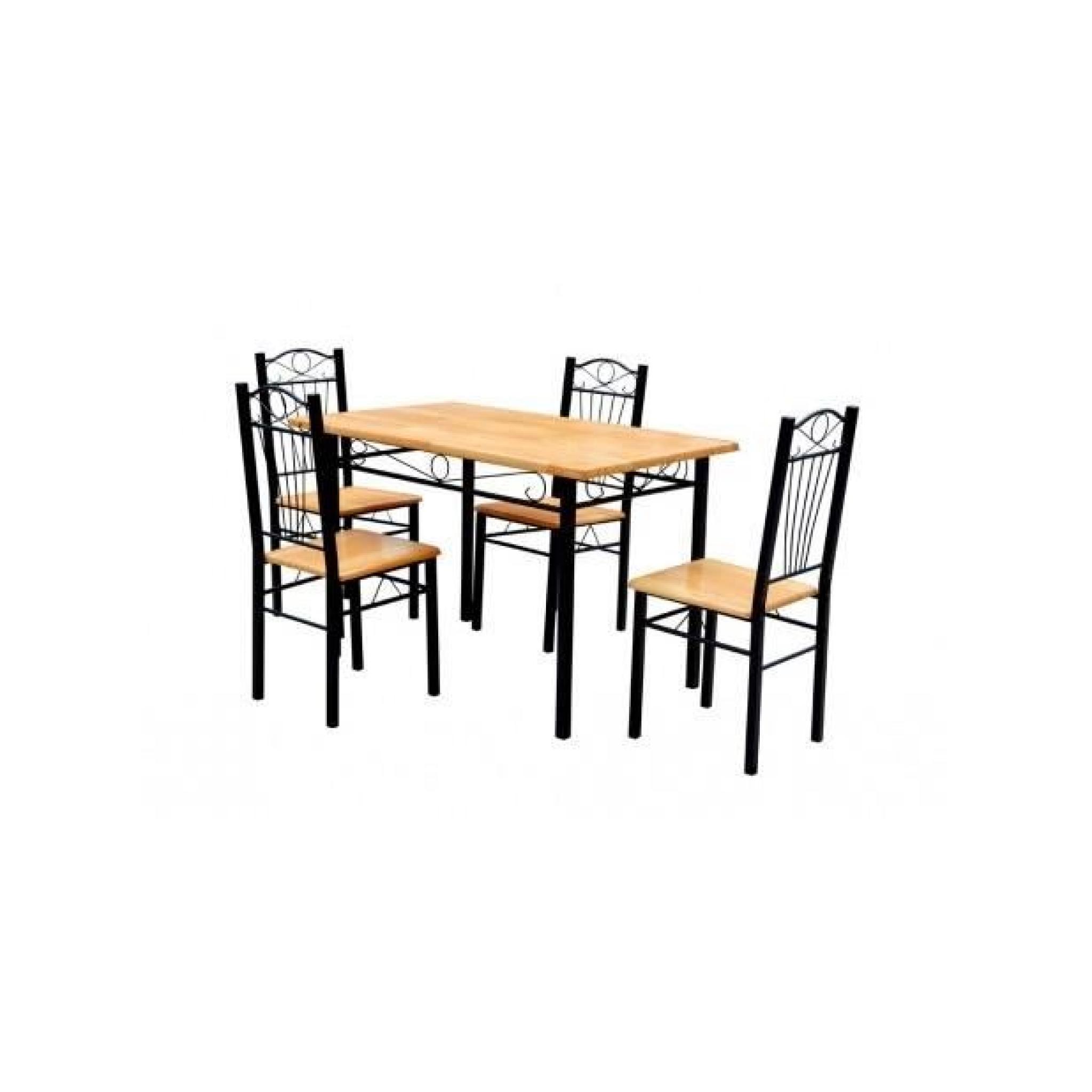 Superbe Table + 4 chaises en contreplaqué 