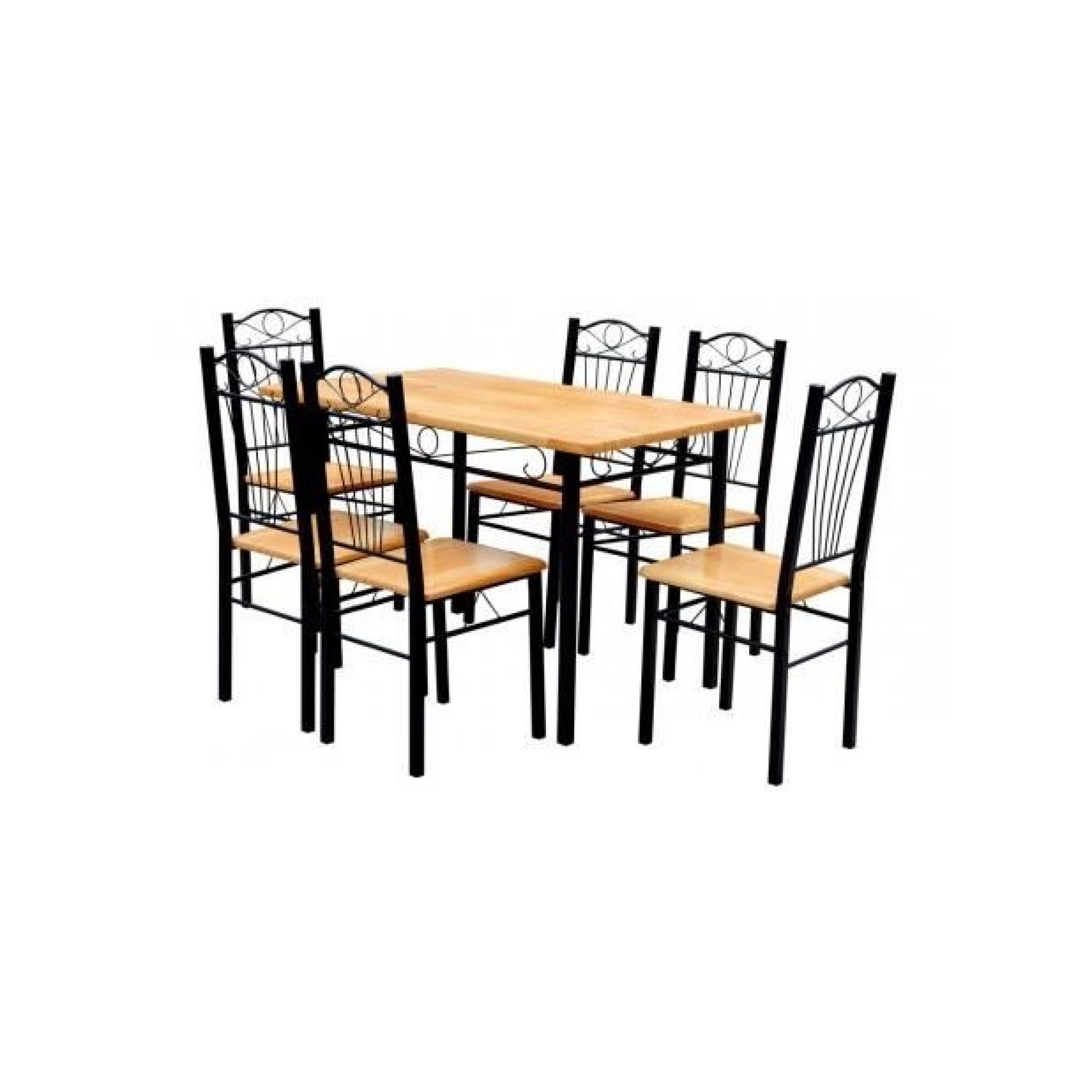 Superbe Table + 6 chaises en contreplaqué 