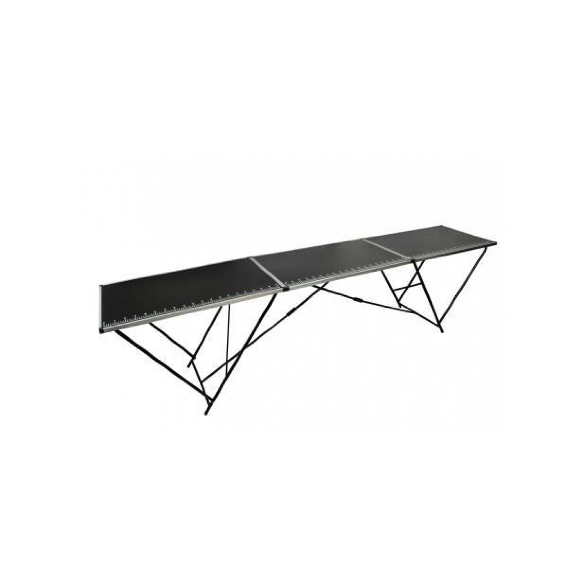 Superbe Table à tapissier en aluminium et en acier 