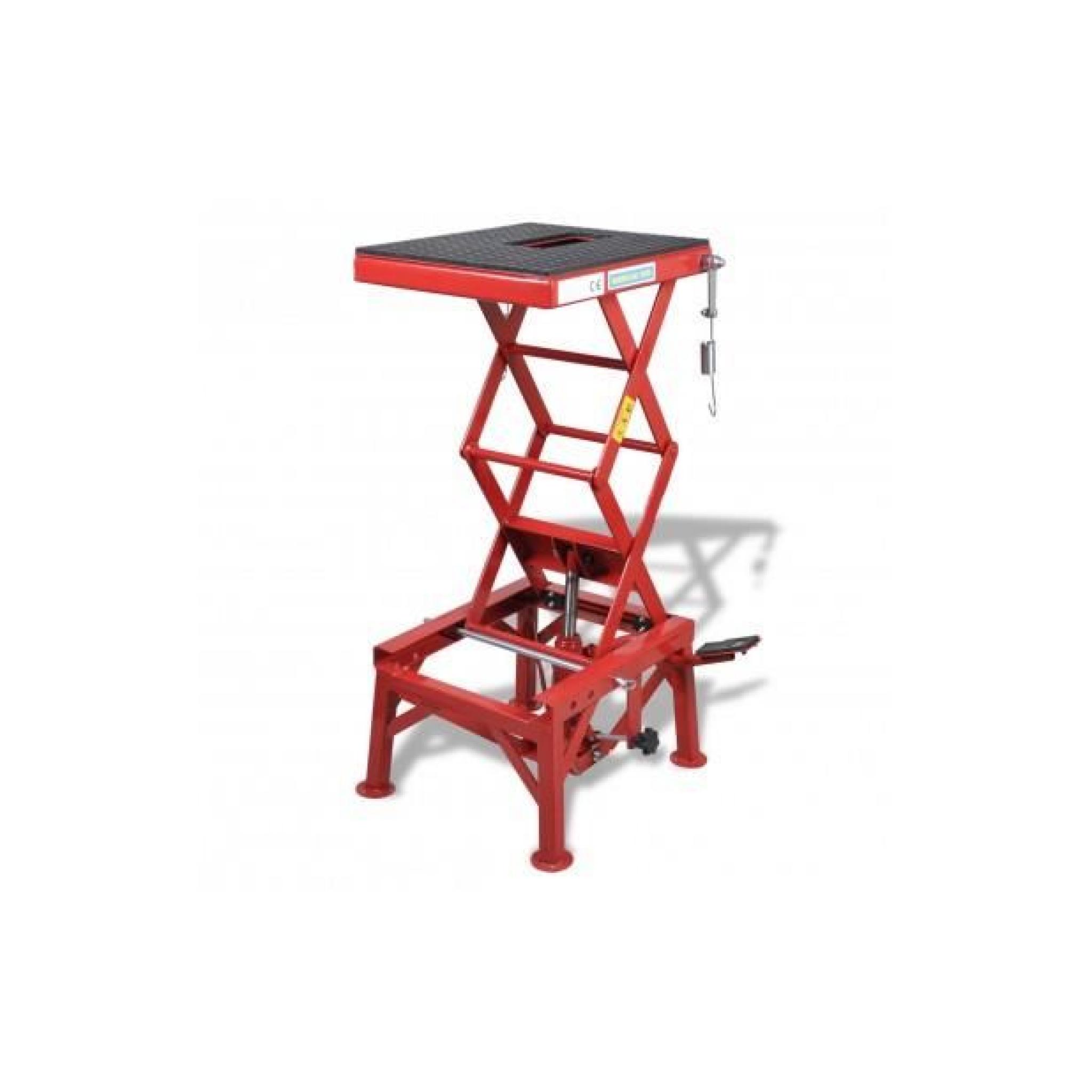 Superbe Table élévatrice rouge 135 kg 