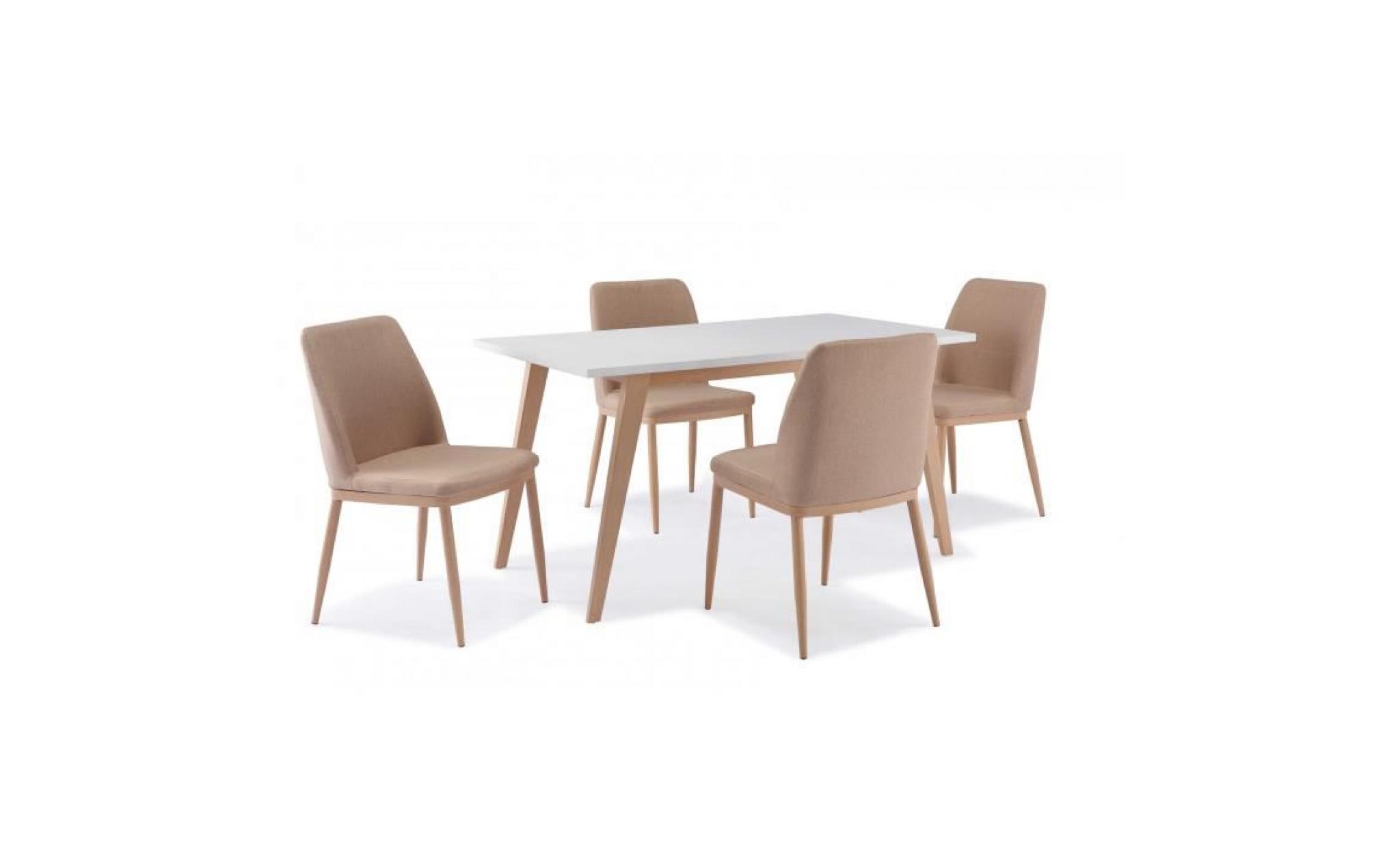 table + 4 chaises scandinave yeta