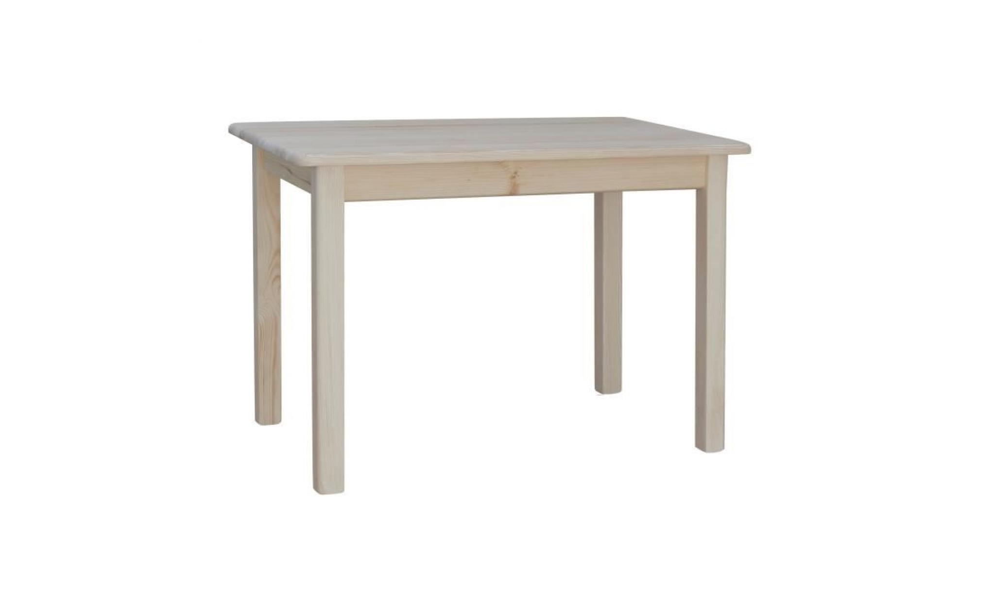 table 80 x 60 cm brut rectangulaire pour cuisine ou salle à manger