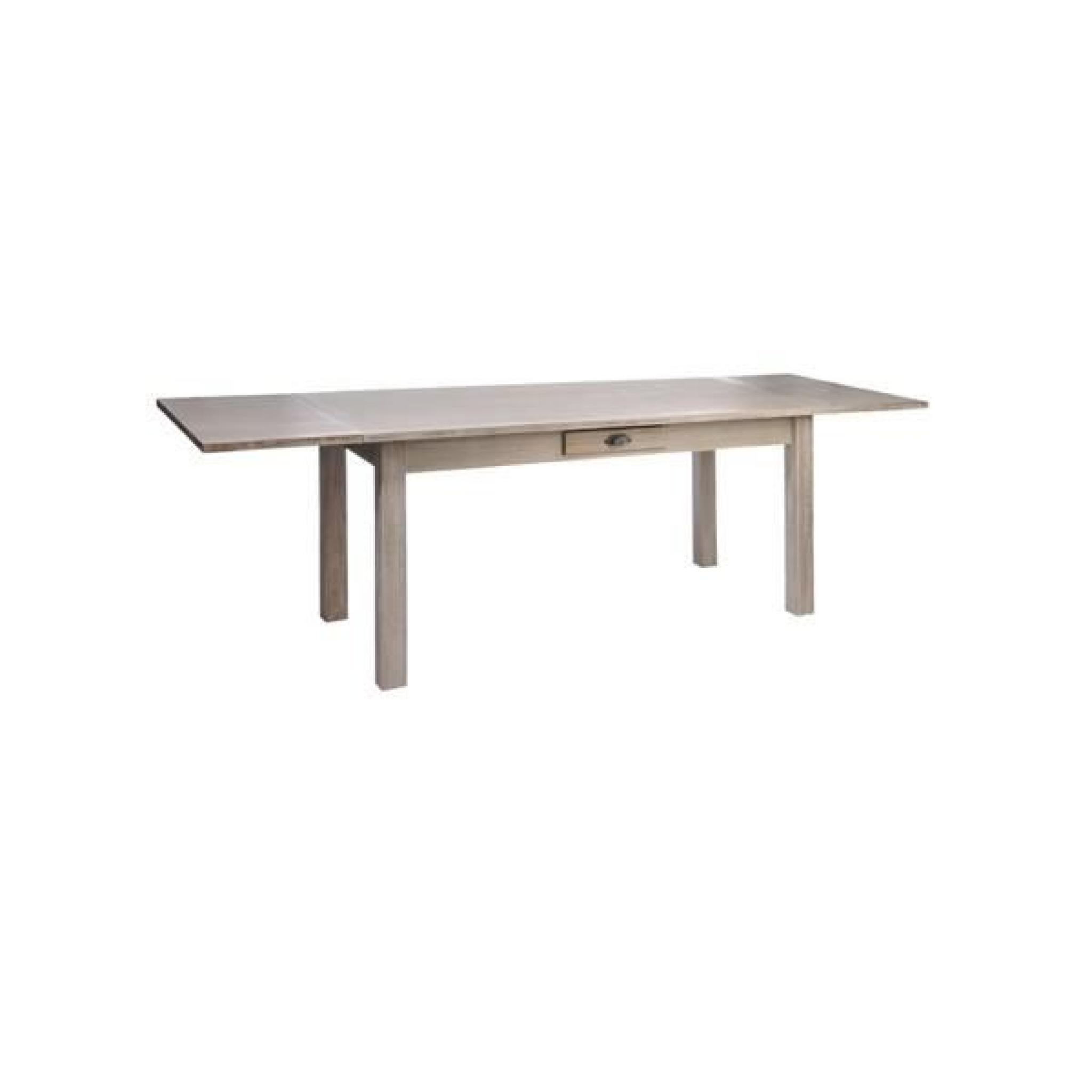 Table à  allonges en bois naturel - JUPITER - L 180/270 x l 90 x H 79 cm pas cher