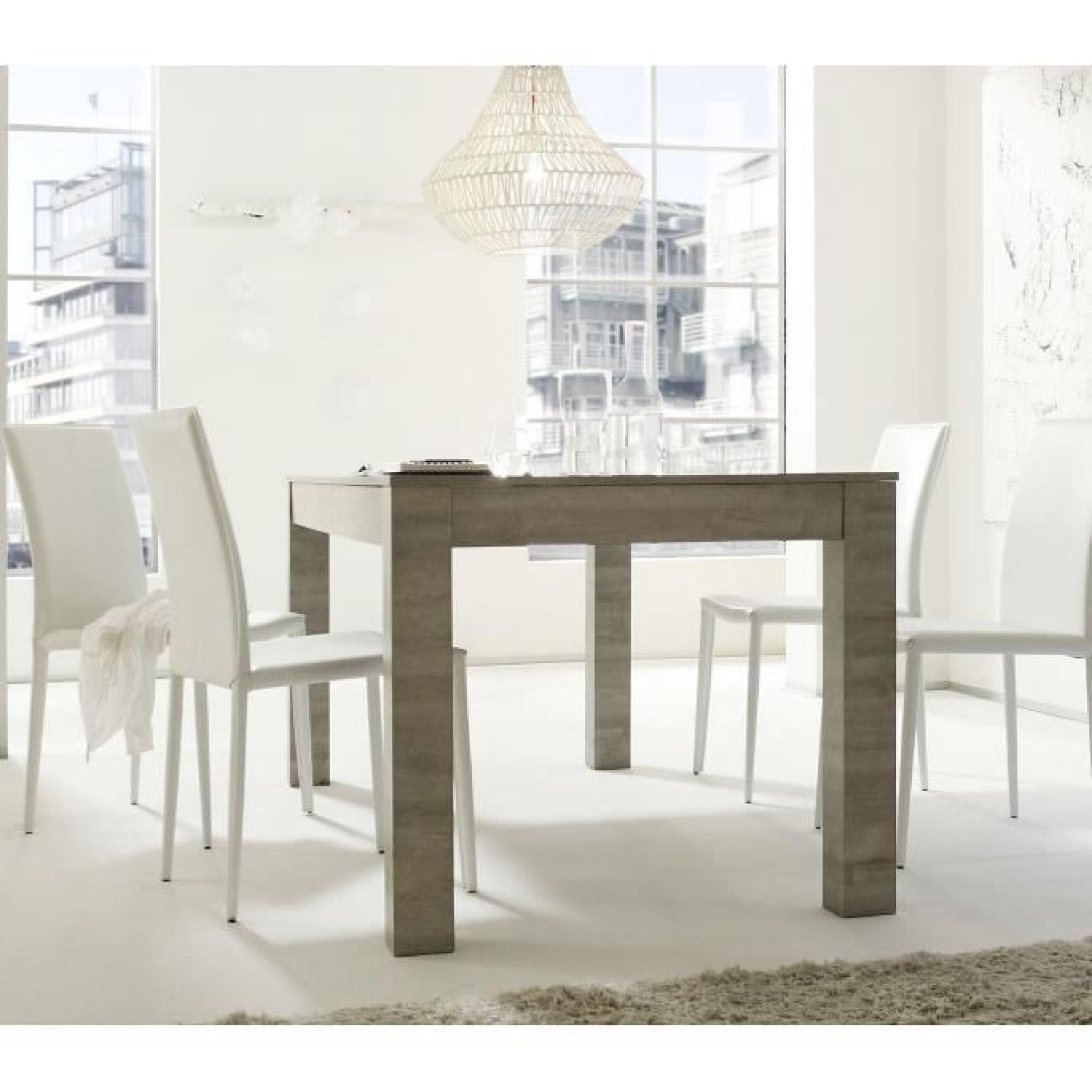 Table à manger couleur chêne gris moderne AQUILA Table 220 cm