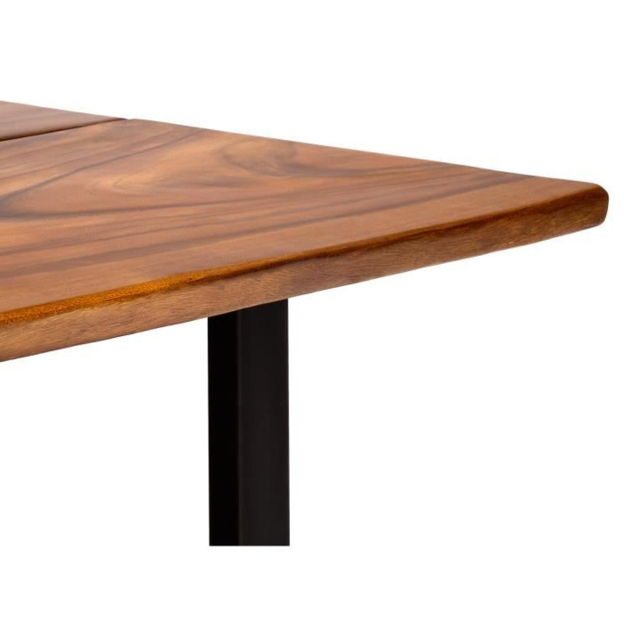 Table à manger CRESTWOOD 300x110 en bois de suar massif massivum pas cher