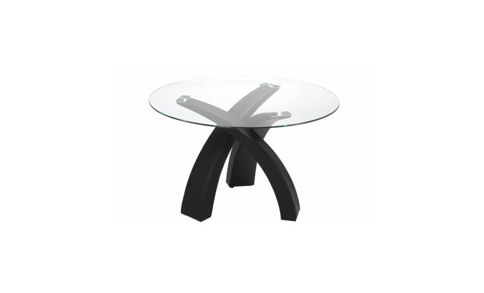 table à manger design ronde noire gore