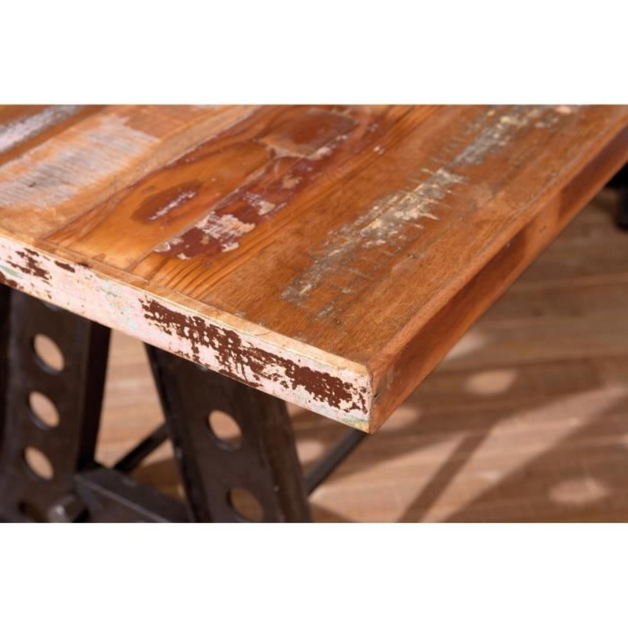 Table à manger en bois massif design pas cher