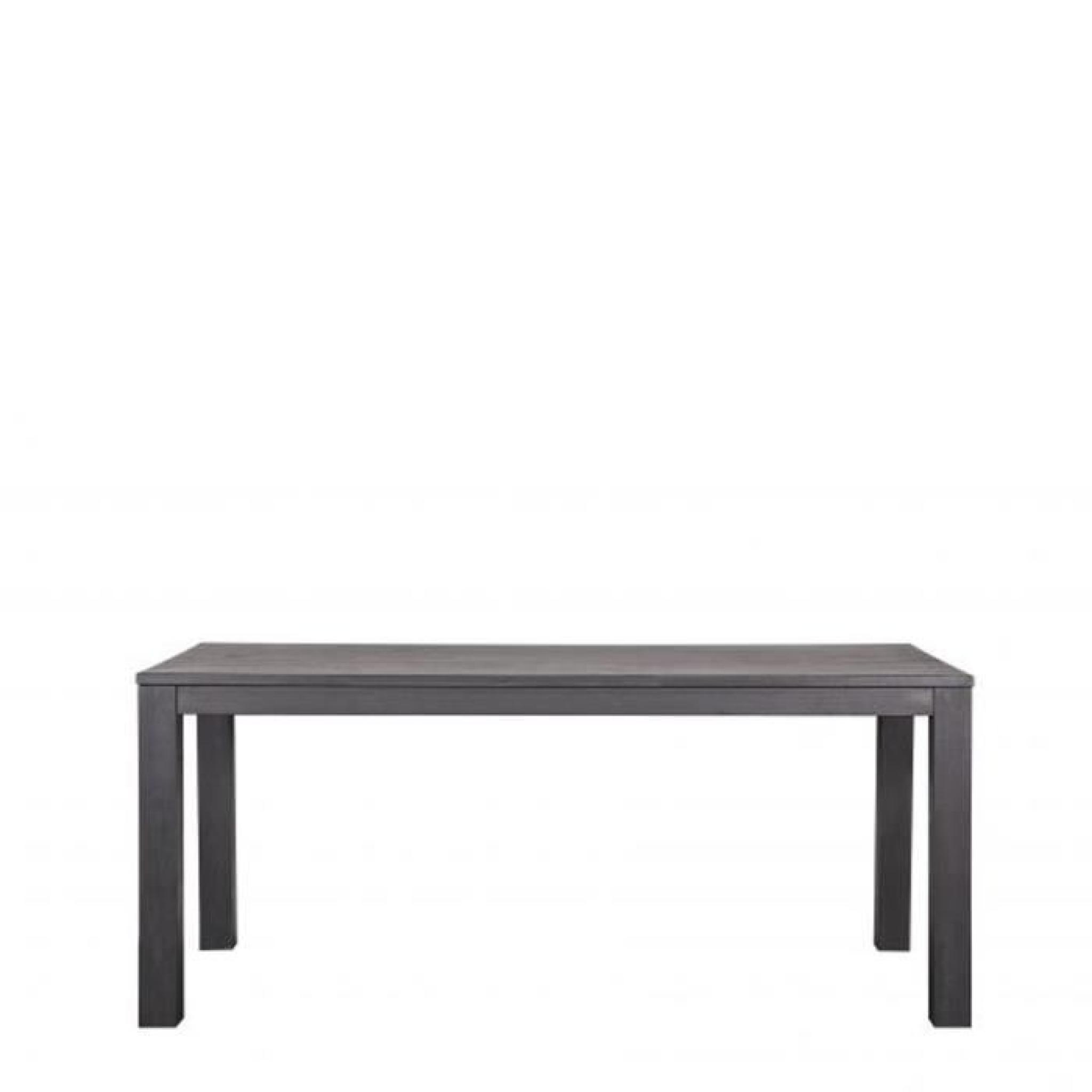 Table à manger en chêne noire Tygo Dimensions 200x90 cm