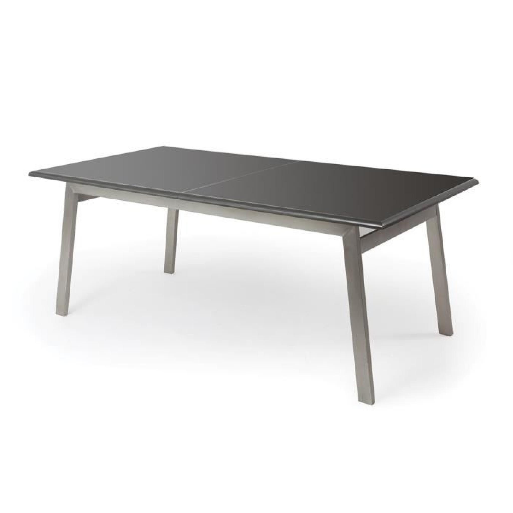 Table à manger extensible design gris mat MARNY