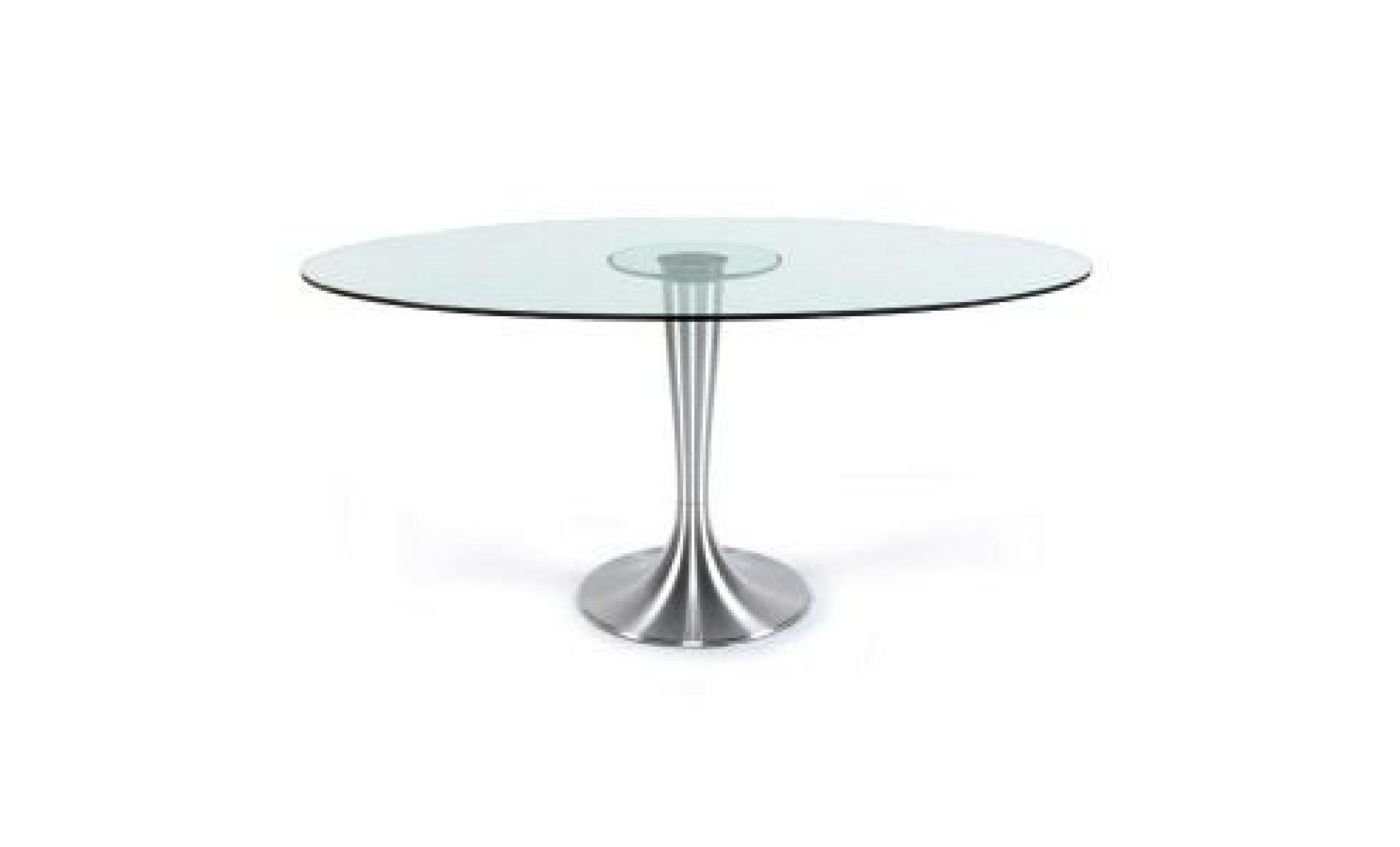 Table à manger ovale design en verre