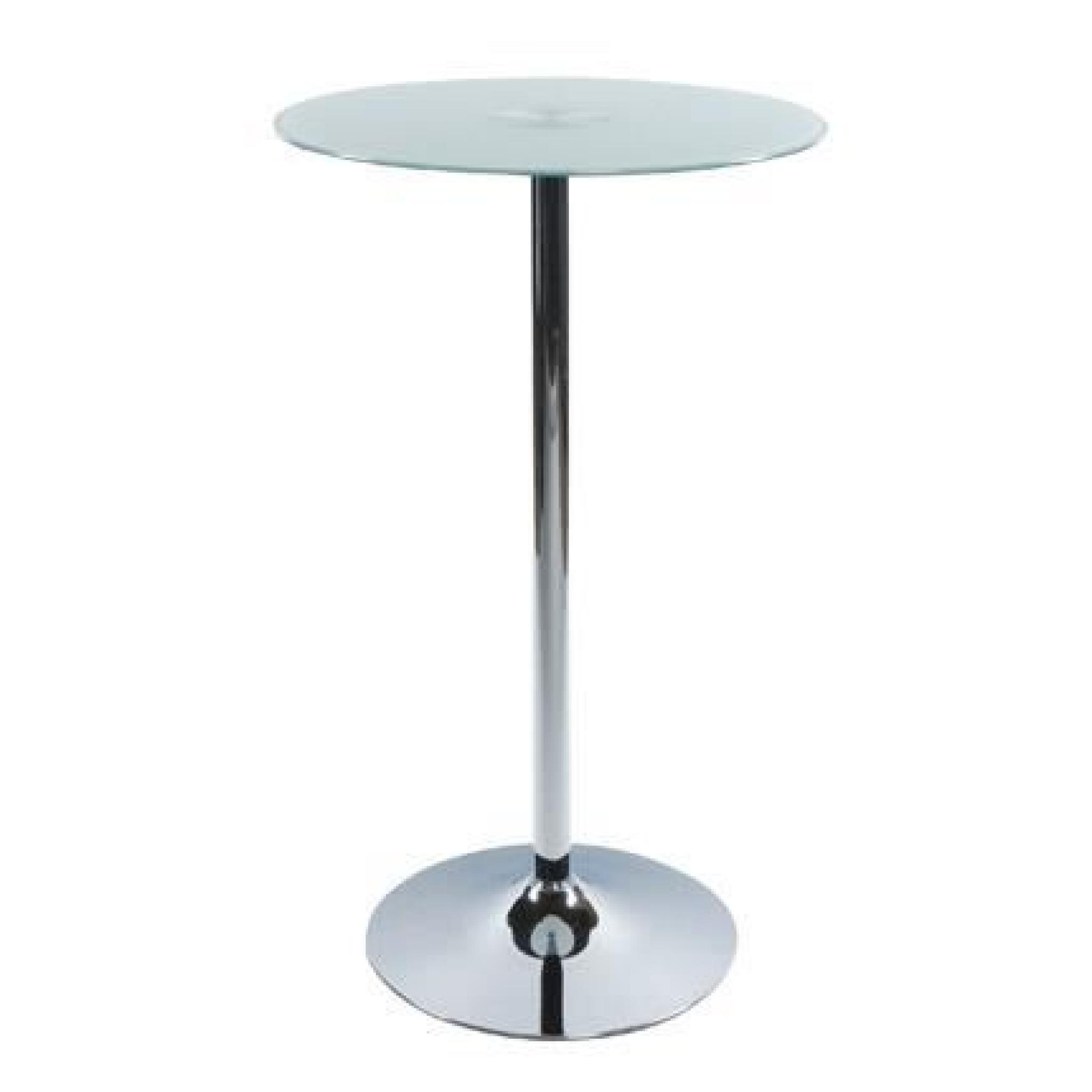 Table bar design 65x65x110cm STAN - blanc