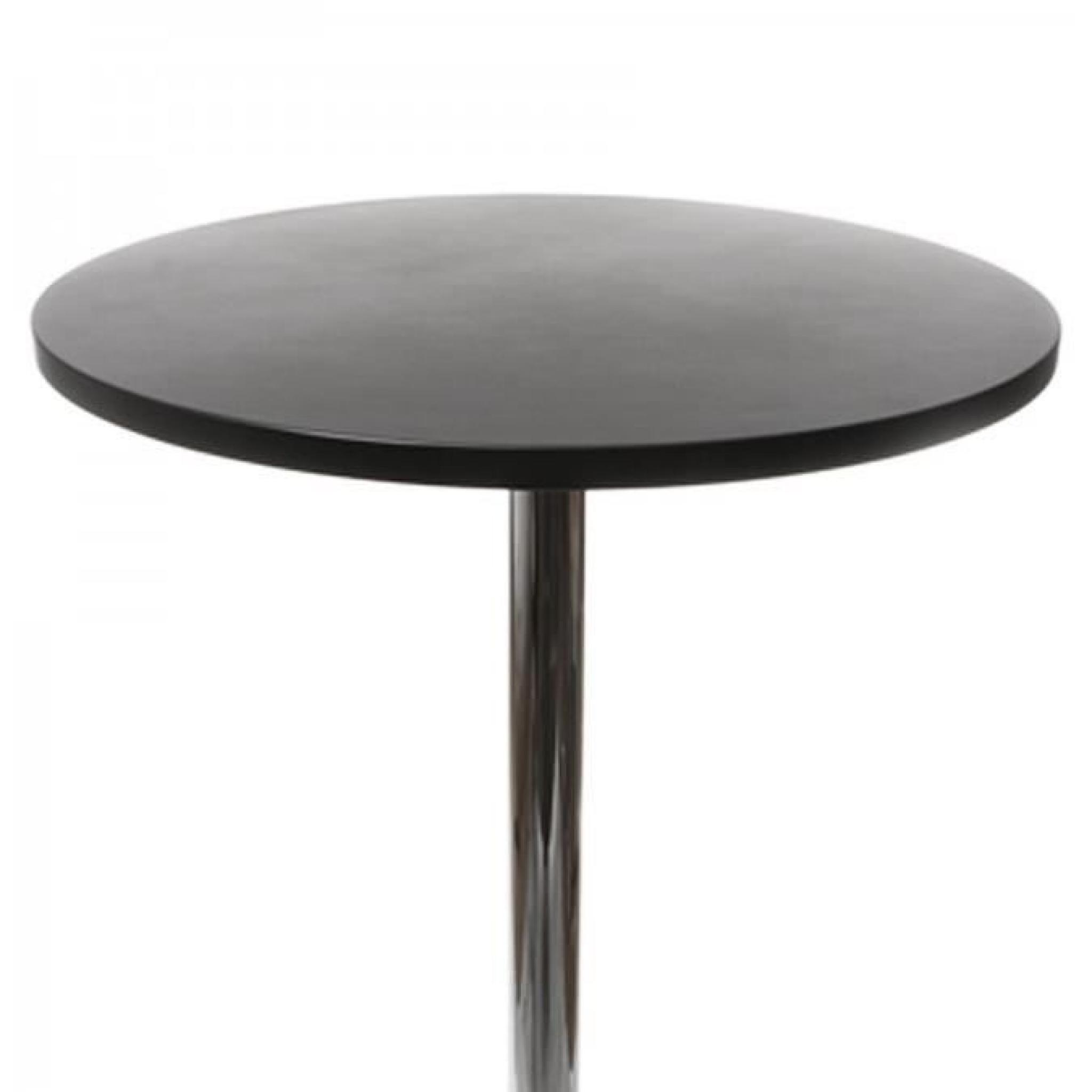 Table bar design LILA en bois de couleur noire pas cher