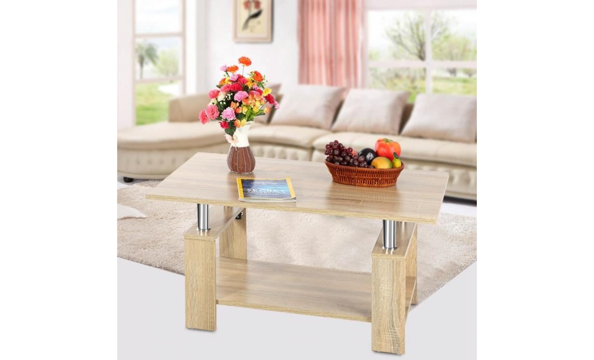 table basse 90x42x45cm   couleur de bois