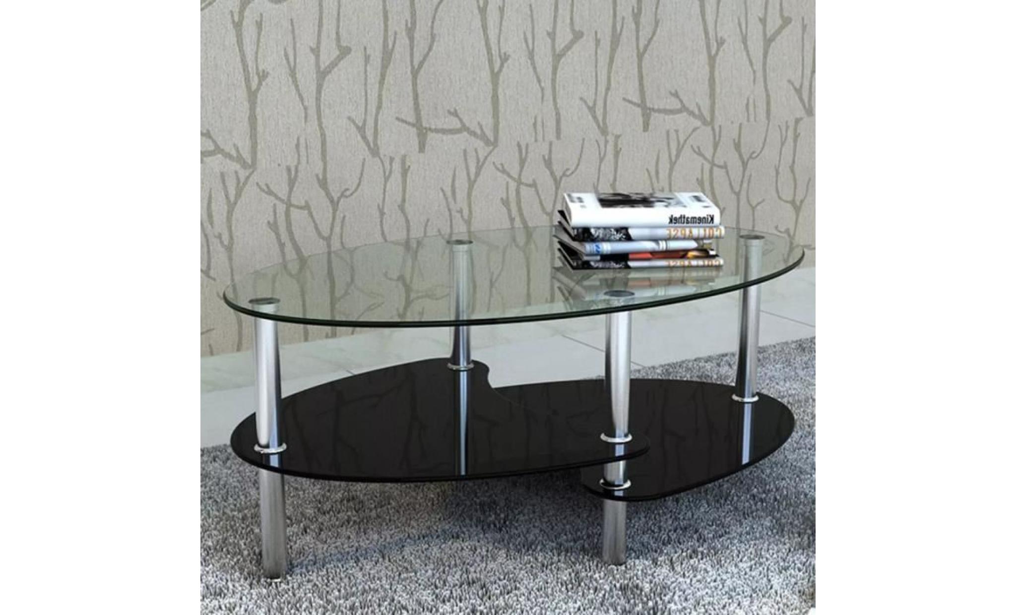 table basse avec design exclusif noir