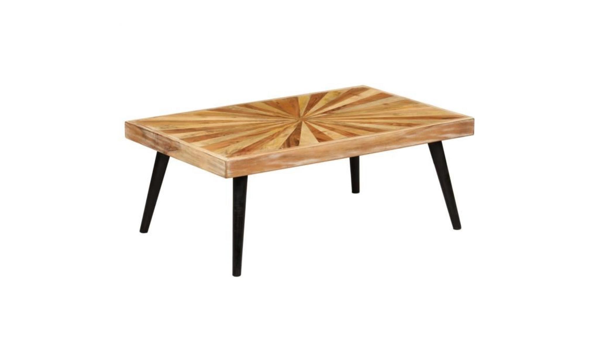 table basse bois de manguier massif 90 x 55 x 36 cm