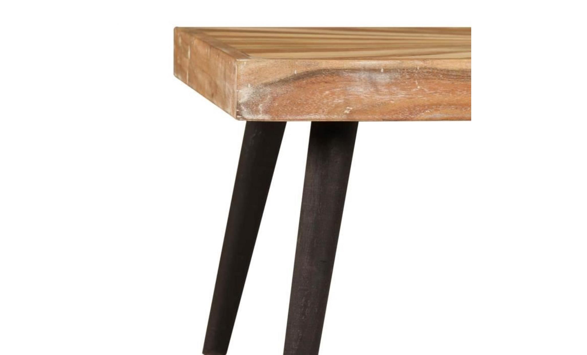table basse bois de manguier massif 90 x 55 x 36 cm pas cher