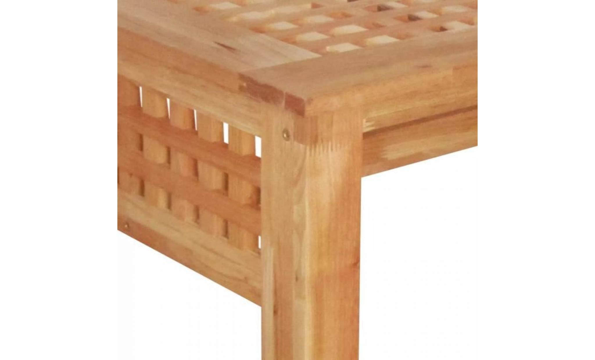 table basse bois de noyer massif 100 x 54 x 40 cm pas cher