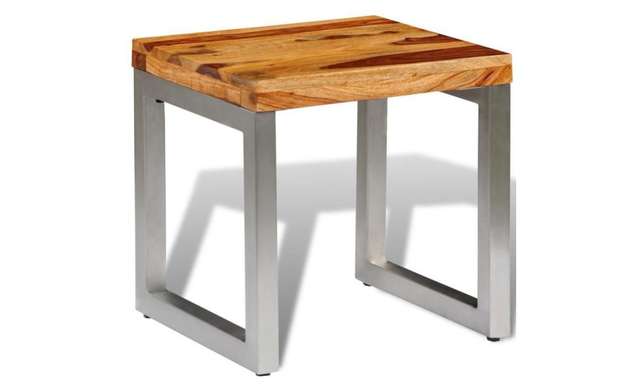 table basse bois massif de sesham